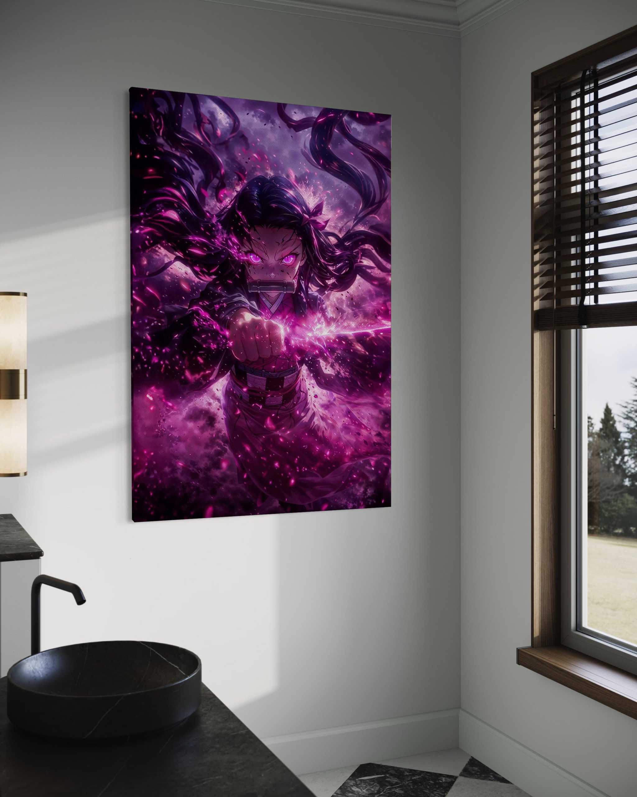 Nezuko Rage - Demon Slayer - Anime Leinwandbild SimpleCanvas Canvas