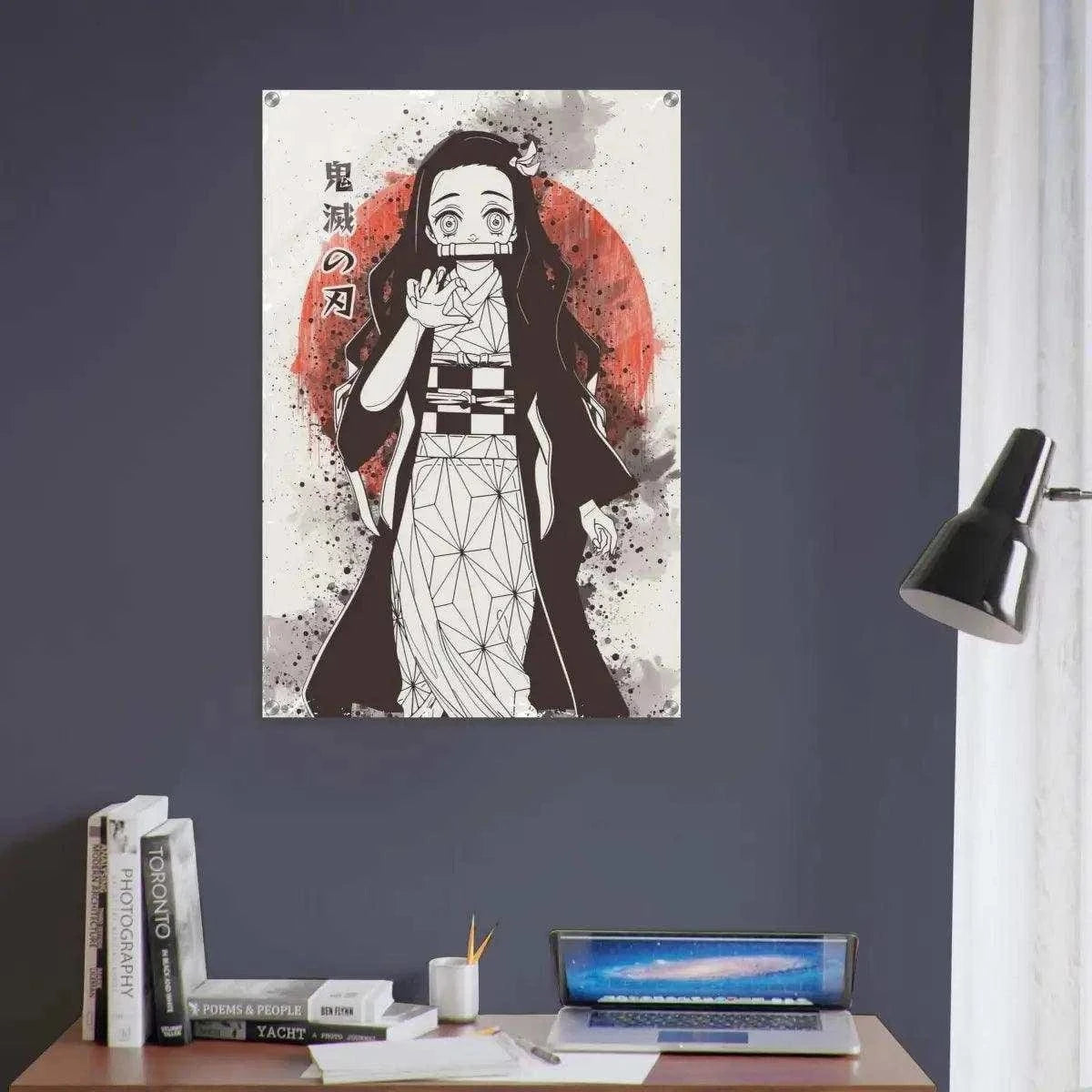 Nezuko Vintage - Demon Slayer - Anime Leinwandbild SimpleCanvas Canvas