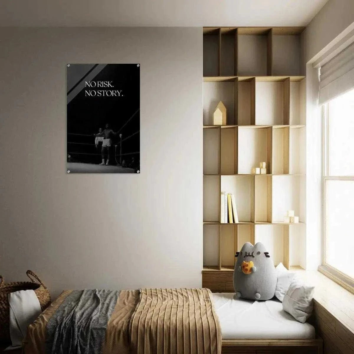 No risk. No story. - Leinwandbild Motivation SimpleCanvas Canvas