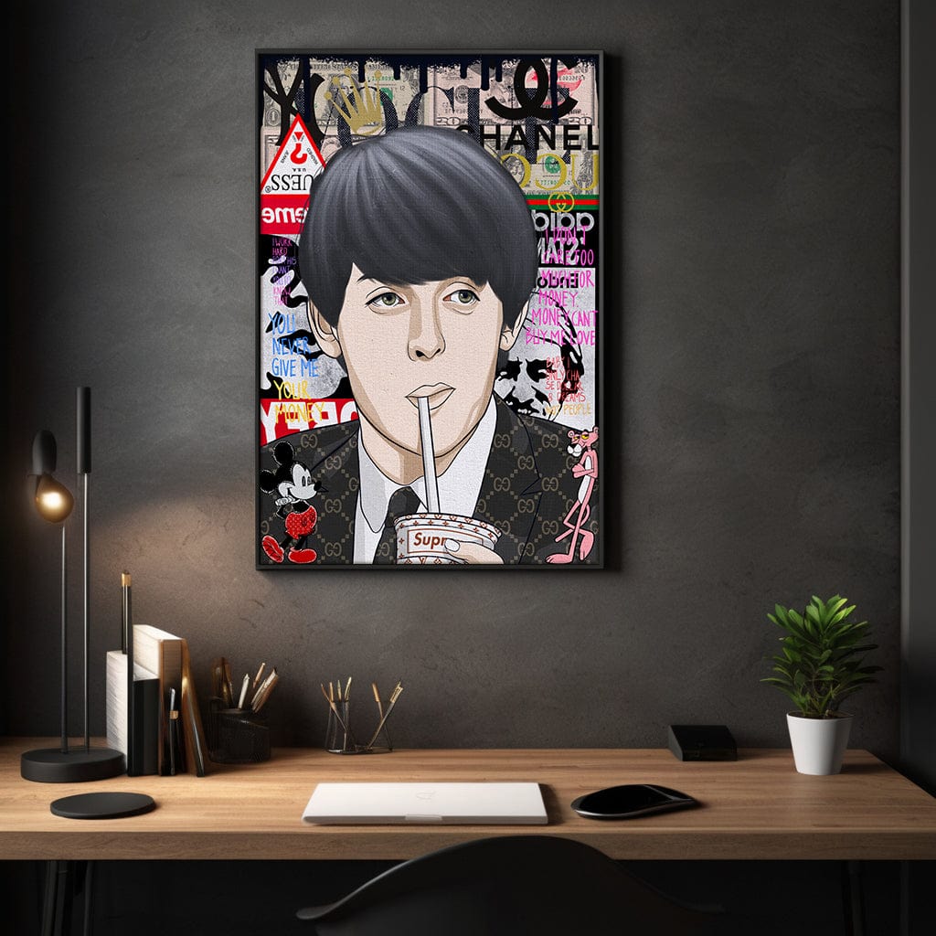 Paul McCartney - Leinwandbild Pop Art Mildwords Canvas
