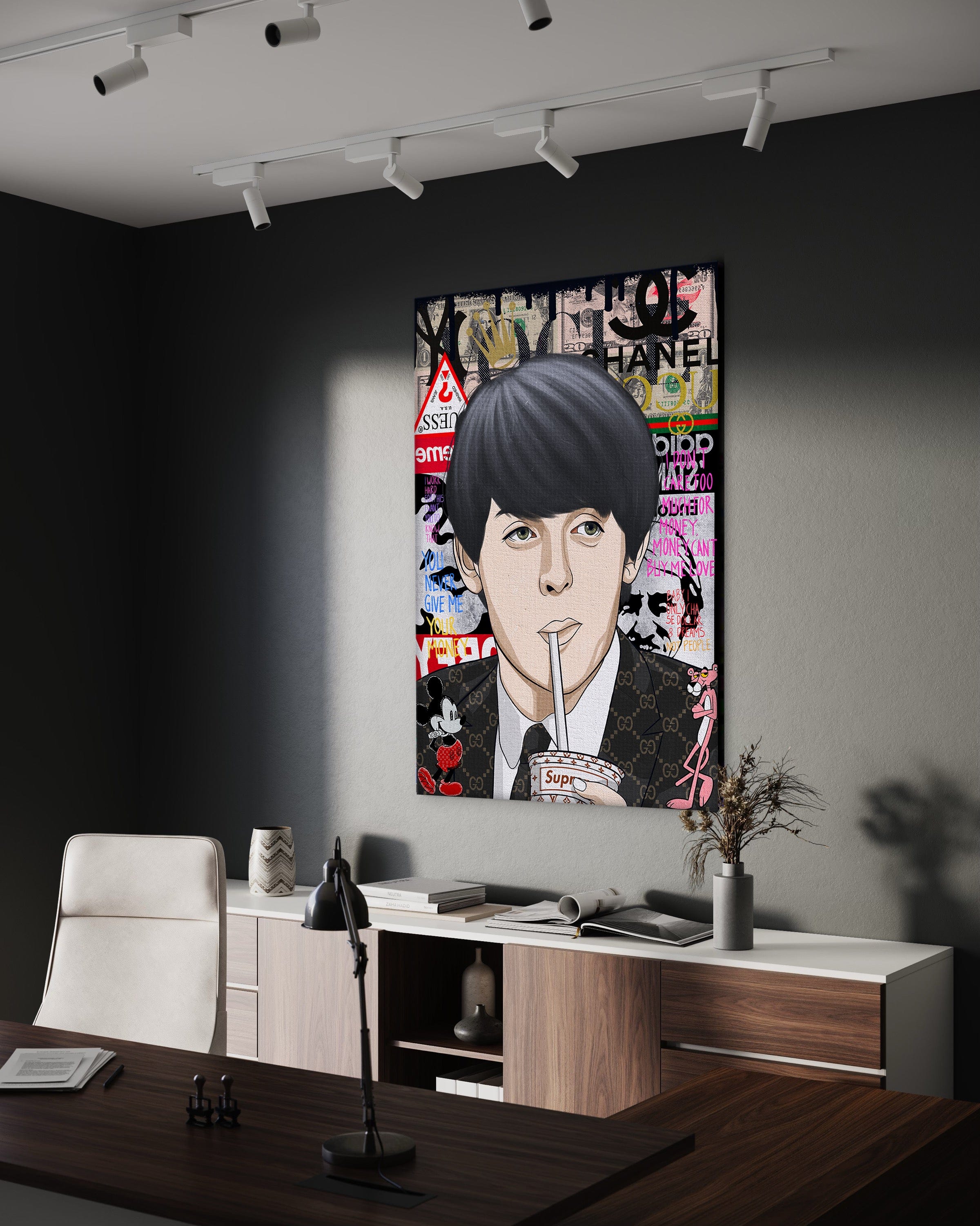 Paul McCartney - Leinwandbild Pop Art Mildwords Canvas