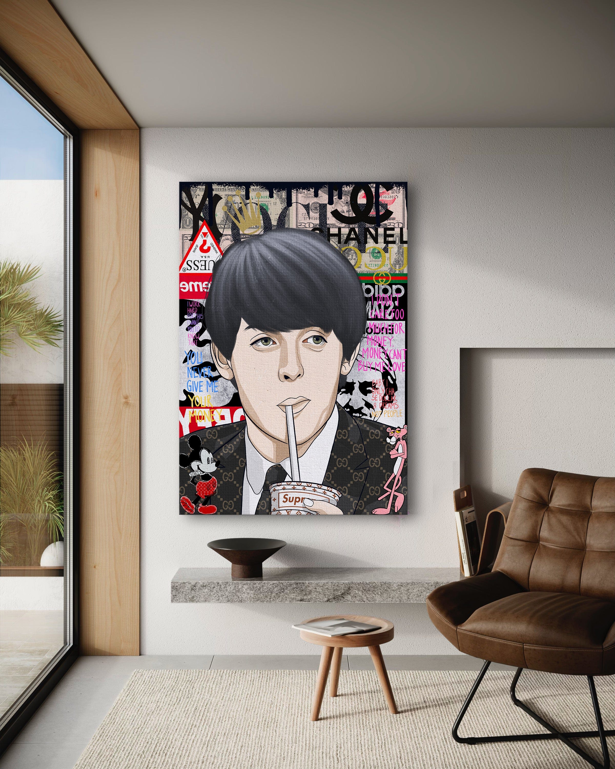 Paul McCartney - Leinwandbild Pop Art Mildwords Canvas