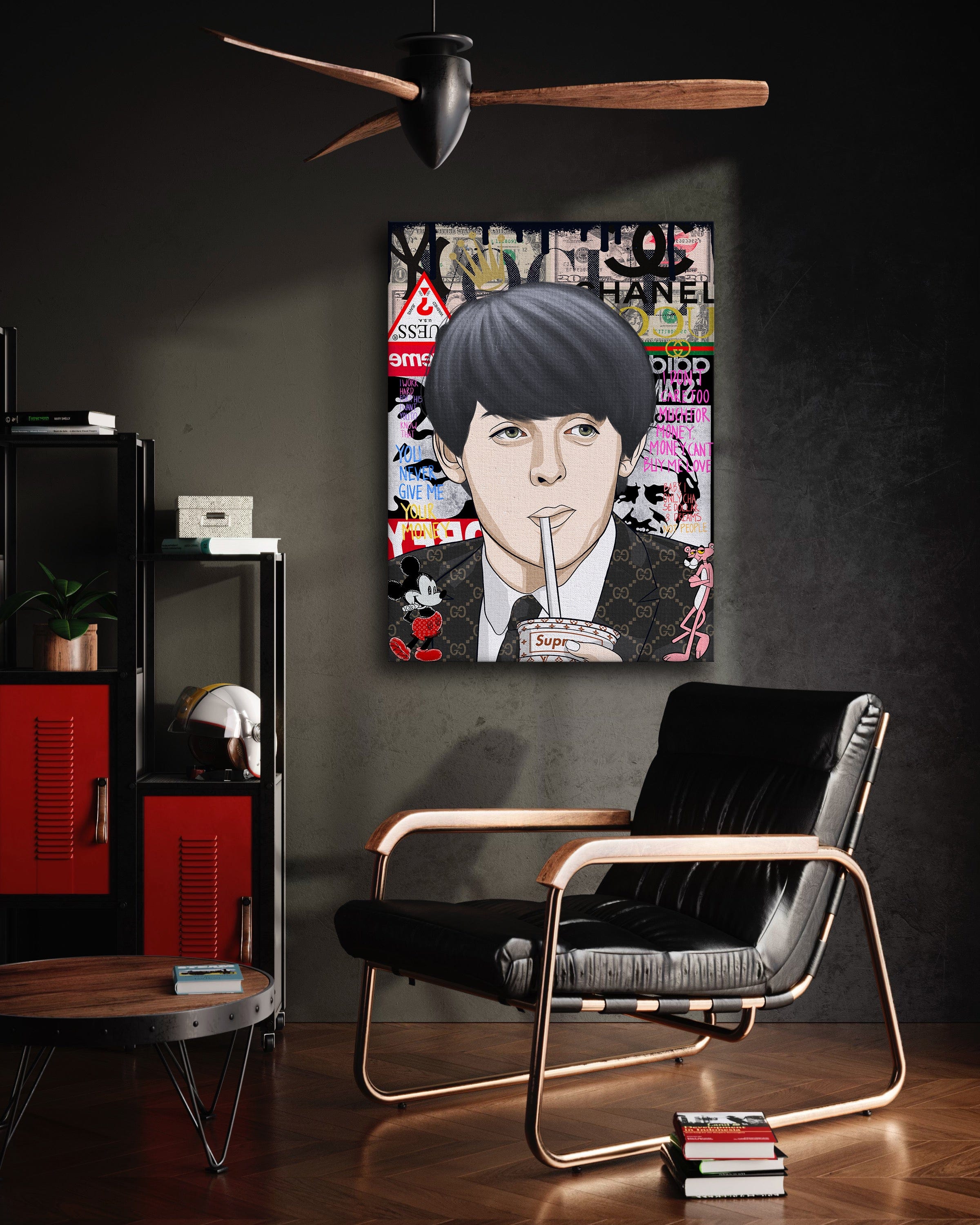 Paul McCartney - Leinwandbild Pop Art Mildwords Canvas