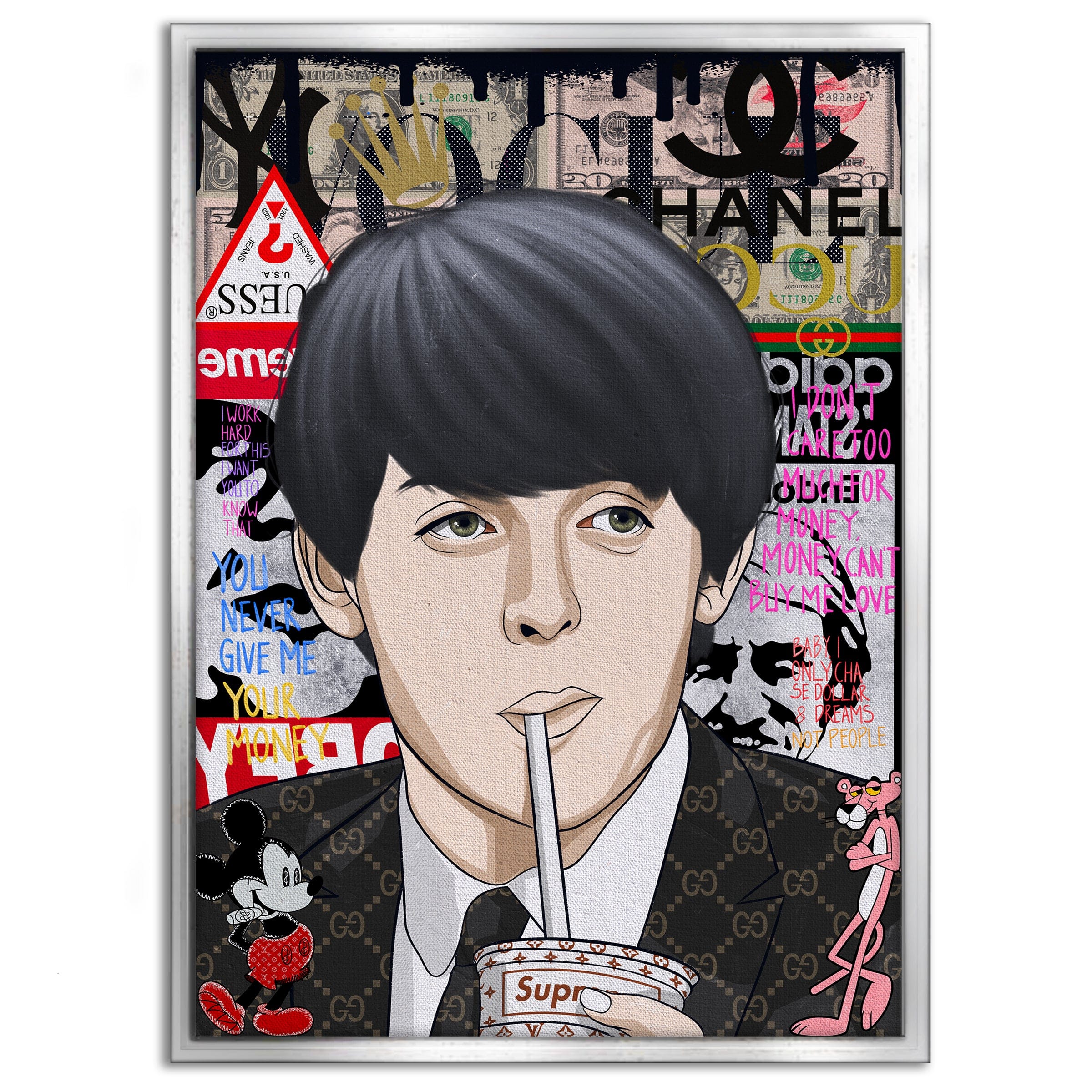 Paul McCartney - Leinwandbild Pop Art Mildwords Canvas