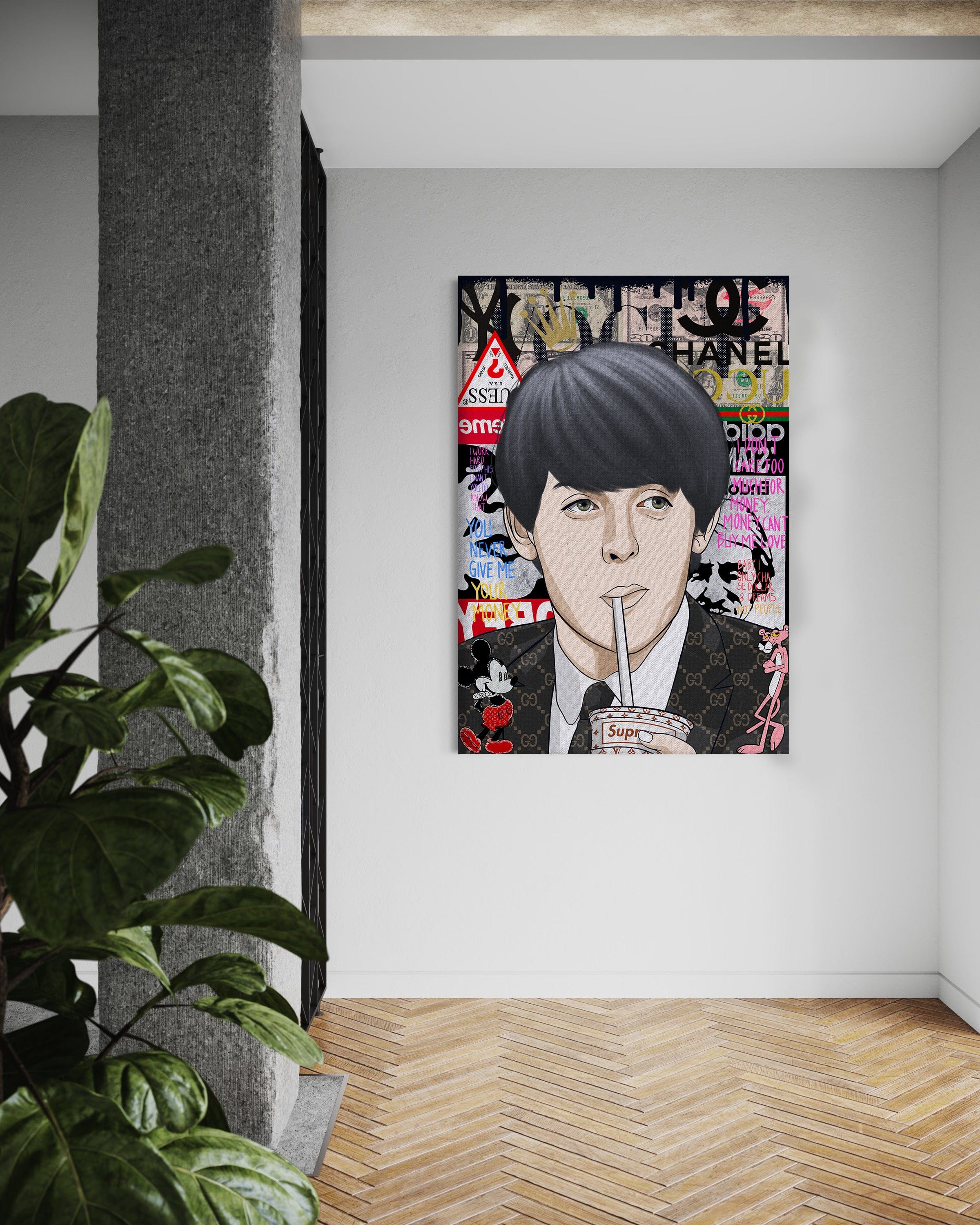Paul McCartney - Leinwandbild Pop Art Mildwords Canvas