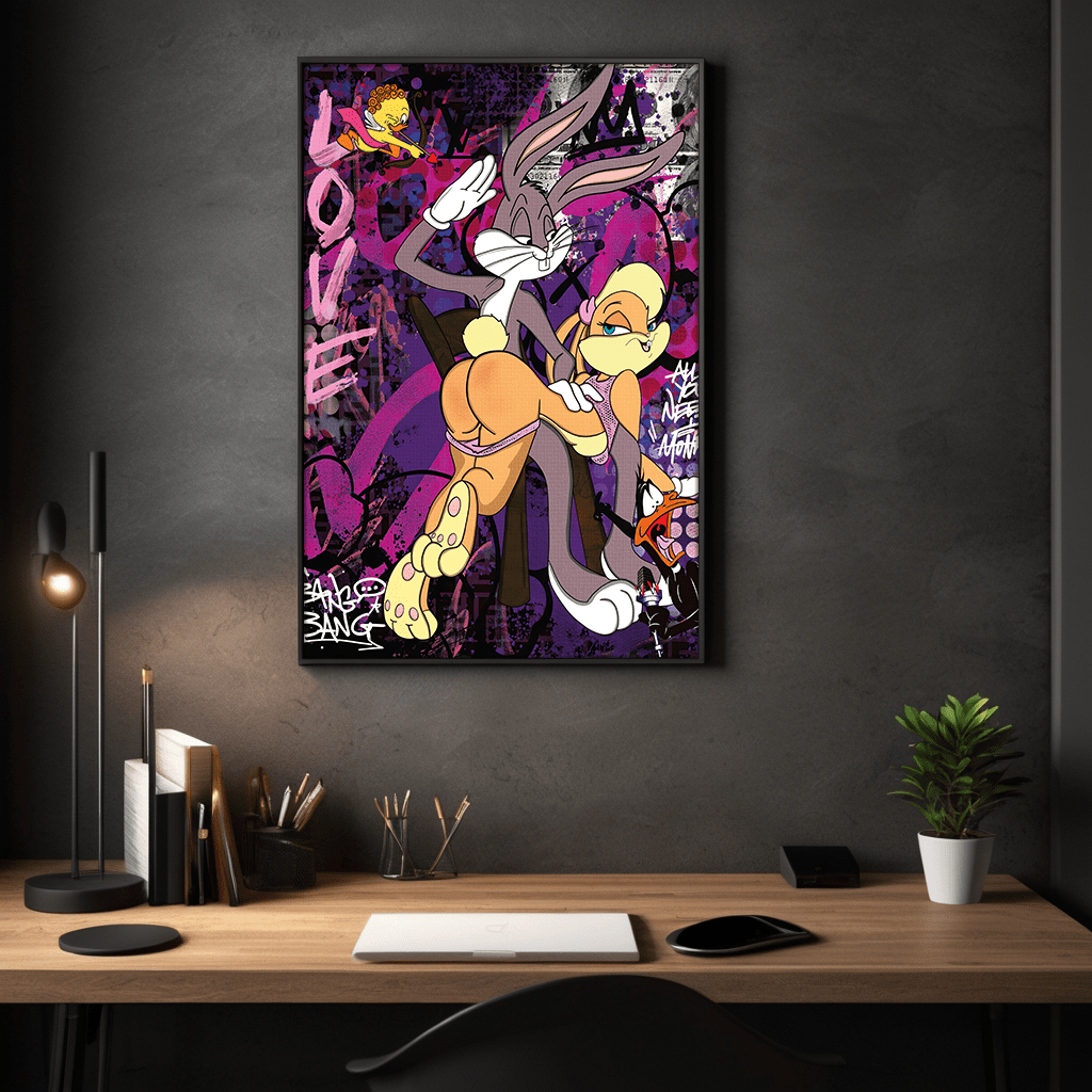 Playing Bugs B. - Leinwandbild Pop Art SimpleCanvas Canvas