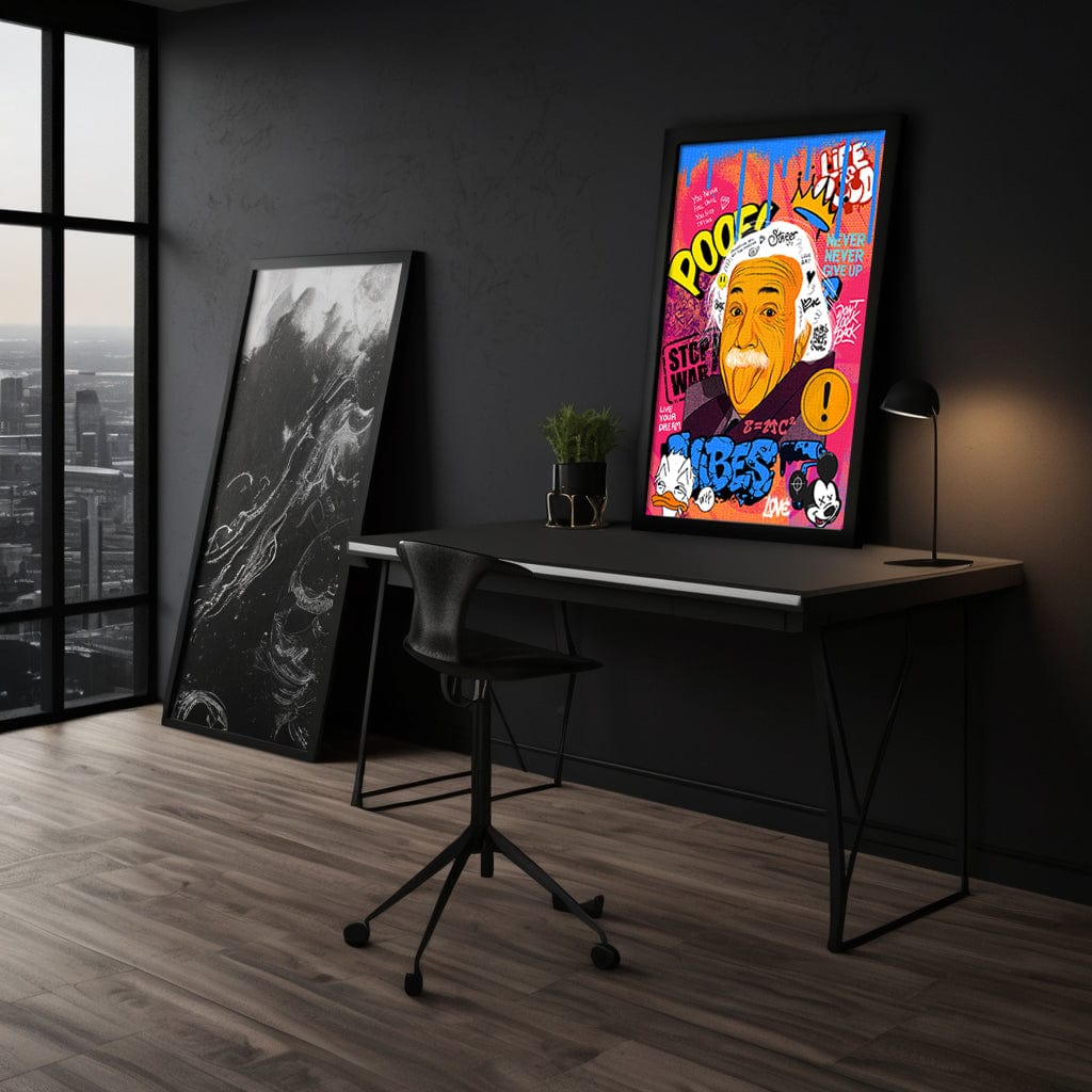 Professor Einstein - Leinwandbild Pop Art Mildwords Canvas