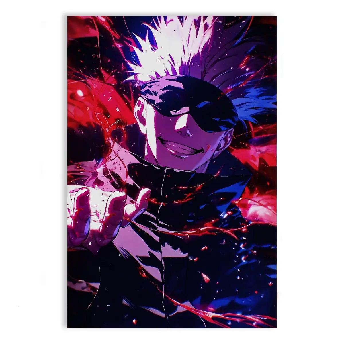 Purple Gojo - Jujutsu Kaisen - Anime Leinwandbild - - 120x160 cm 150x200 cm 20x30 cm 40x60 cm 60x90 cm 80x120 cm anime canvas anime wallart anime wallpaper anime wandbild anime-themed event canvas decorating personal space Foto auf Leinwand gift for anime fans gojo jujutsu kaisen gojo wandbild JJK Gojo jujutsu kaisen wallart jujutsu kaisen wallpaper leinwandbilder leinwanddeko wall art wandbilder