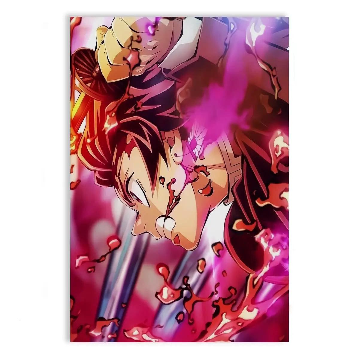 Purple Tanjiro - Demon Slayer - Anime Leinwandbild - - 120x160 cm 150x200 cm 20x30 cm 40x60 cm 60x90 cm 80x120 cm anime canvas Anime Collection Display anime wallart anime wallpaper anime wandbild canvas demon slayer canvas demon slayer wall art Foto auf Leinwand Gift for Anime Fans home decor leinwandbilder leinwanddeko tanjiro demon slayer tanjiro fire breathing tanjiro water breathing wall art wandbilder