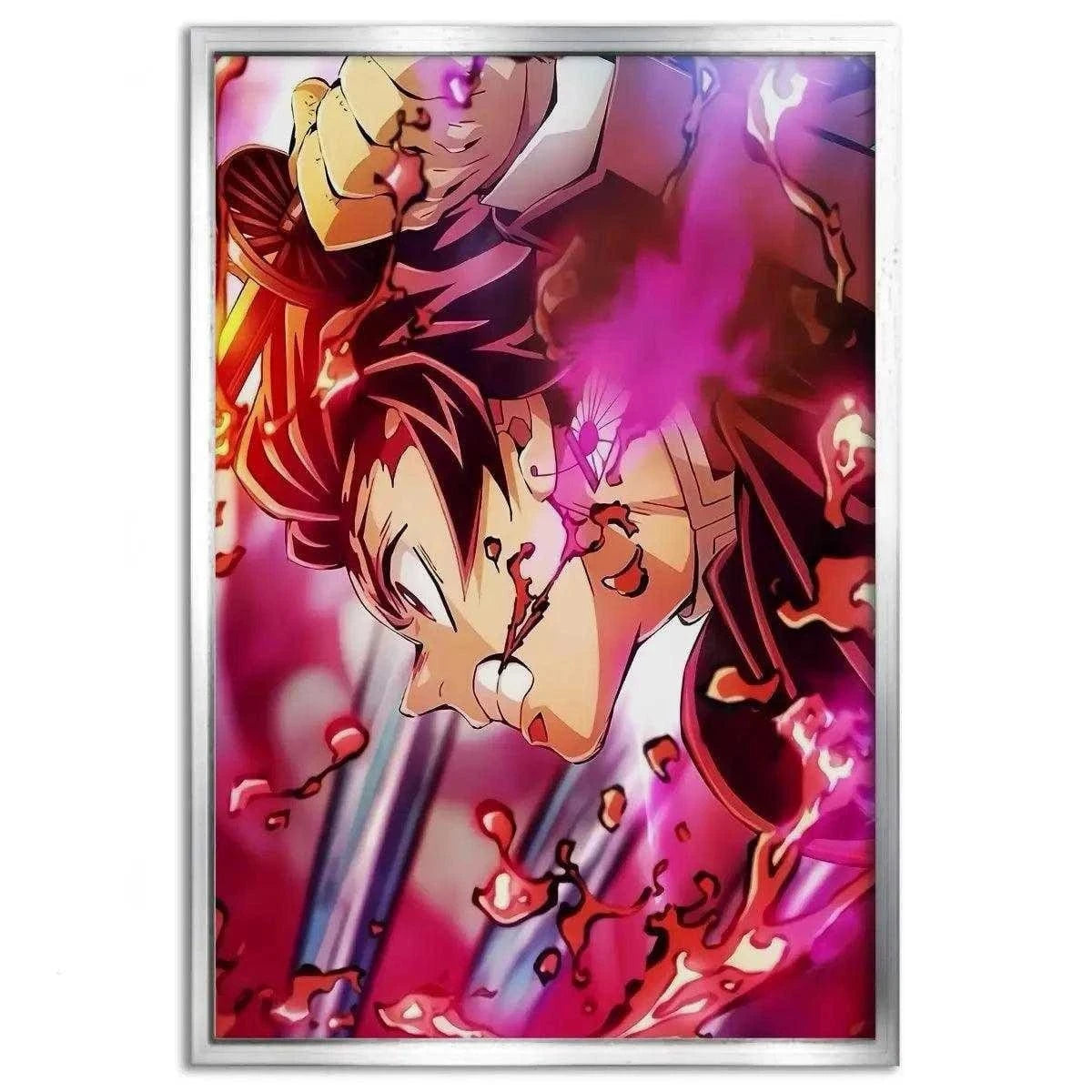 Purple Tanjiro - Demon Slayer - Anime Leinwandbild SimpleCanvas Canvas