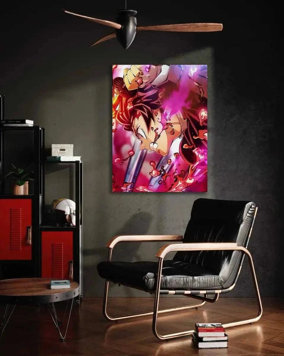 Purple Tanjiro - Demon Slayer - Anime Leinwandbild SimpleCanvas Canvas
