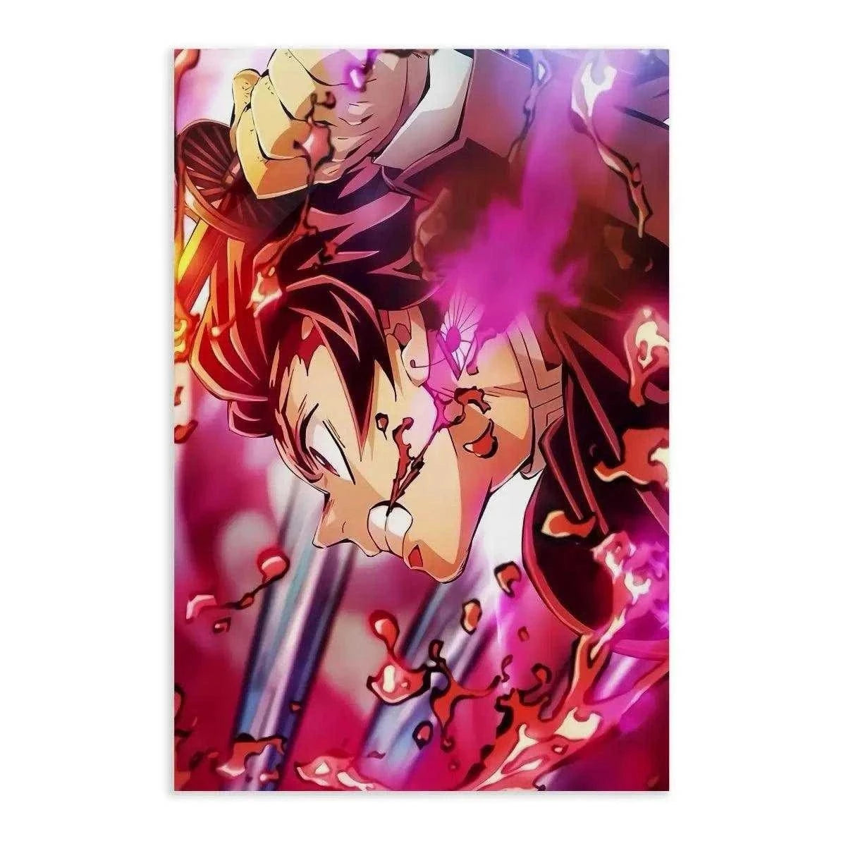 Purple Tanjiro - Demon Slayer - Anime Leinwandbild SimpleCanvas Canvas