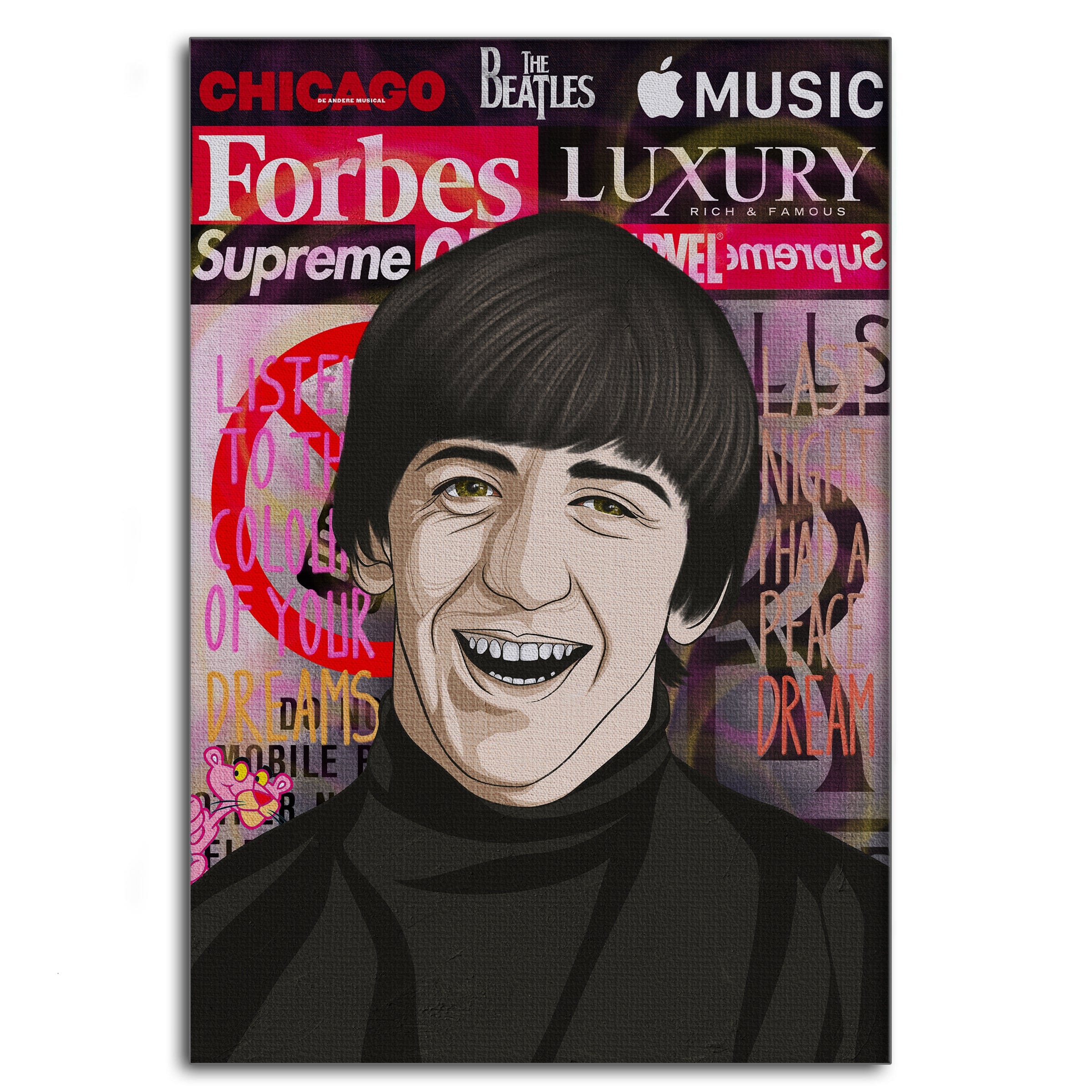 Ringo Starr - Leinwandbild Pop Art Mildwords Canvas