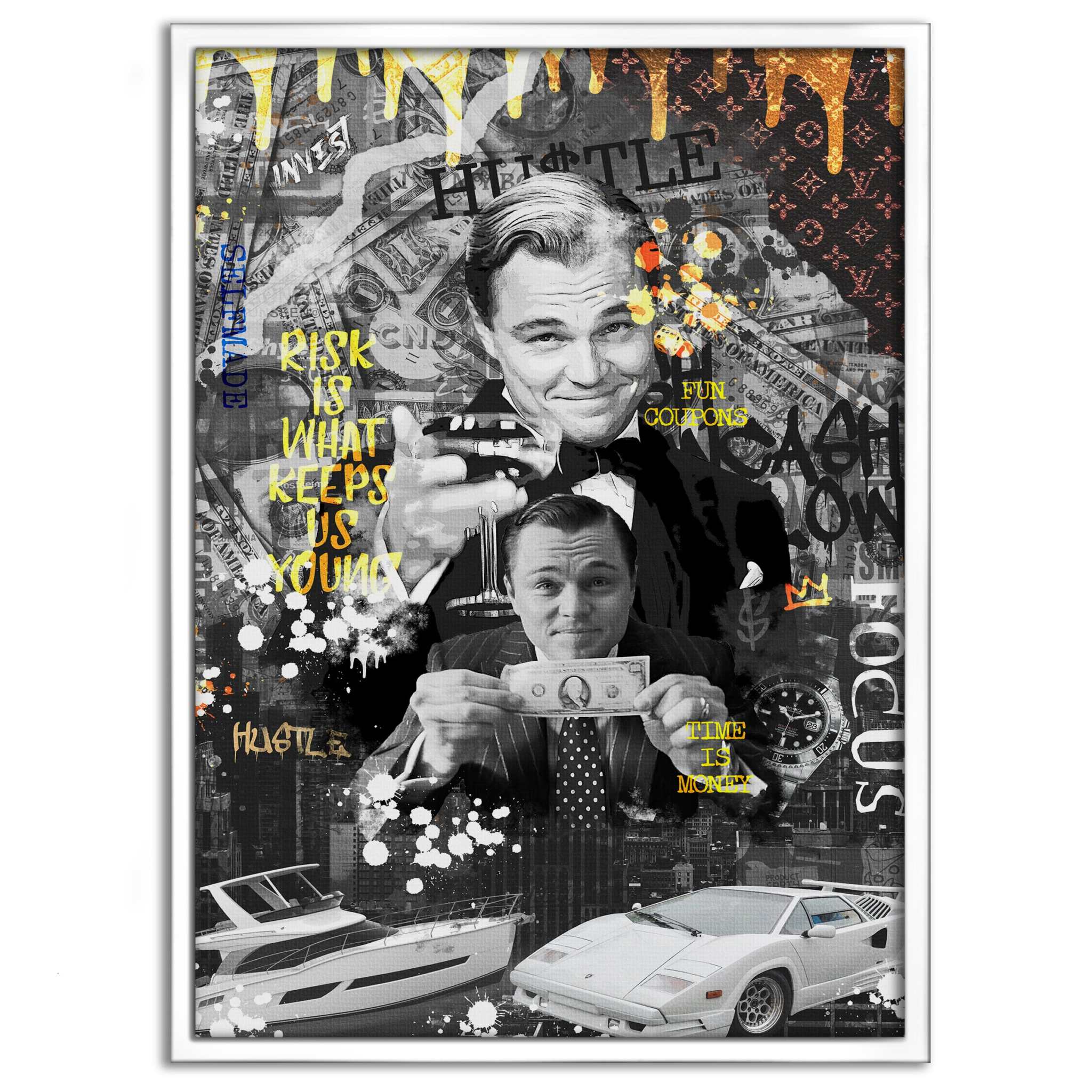 Risk is ... - Leinwandbild Motivation SimpleCanvas Canvas