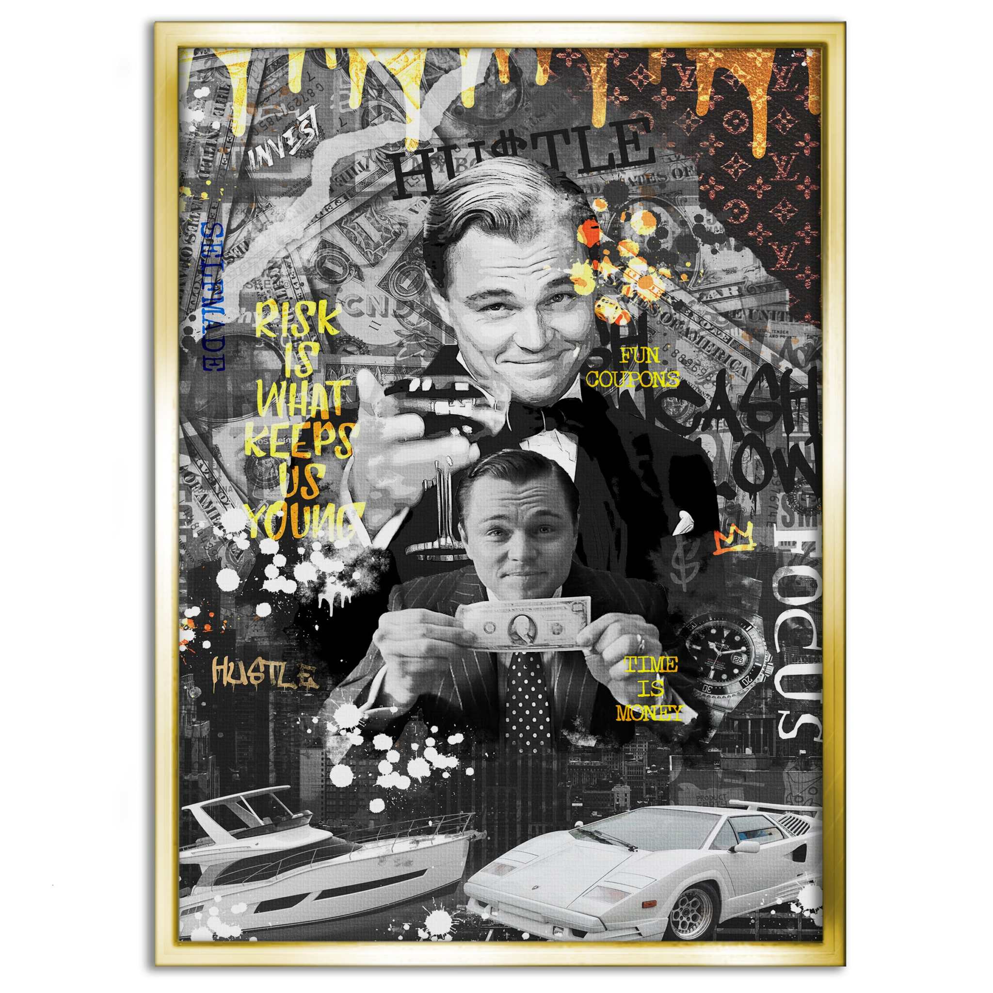 Risk is ... - Leinwandbild Motivation SimpleCanvas Canvas