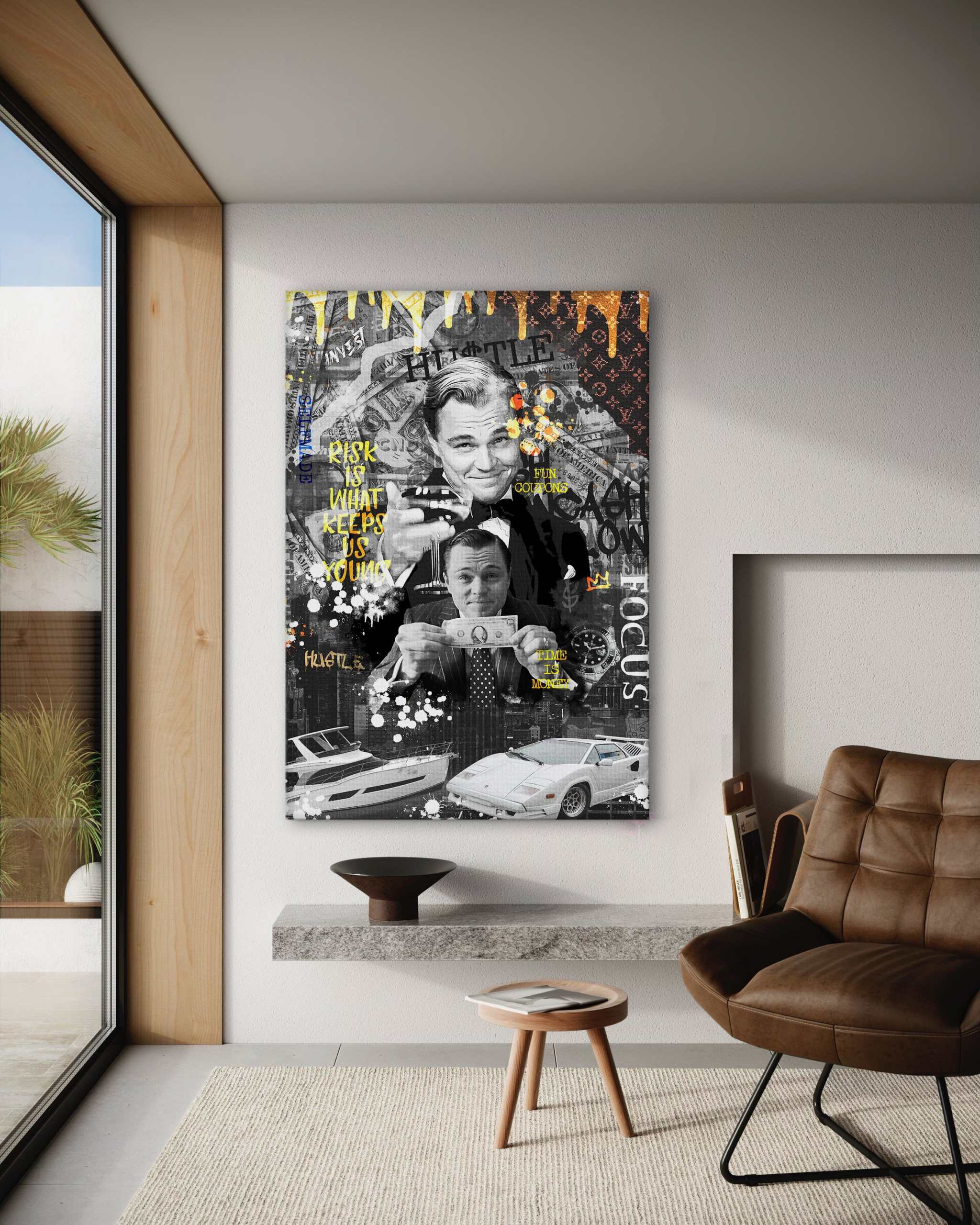 Risk is ... - Leinwandbild Motivation SimpleCanvas Canvas