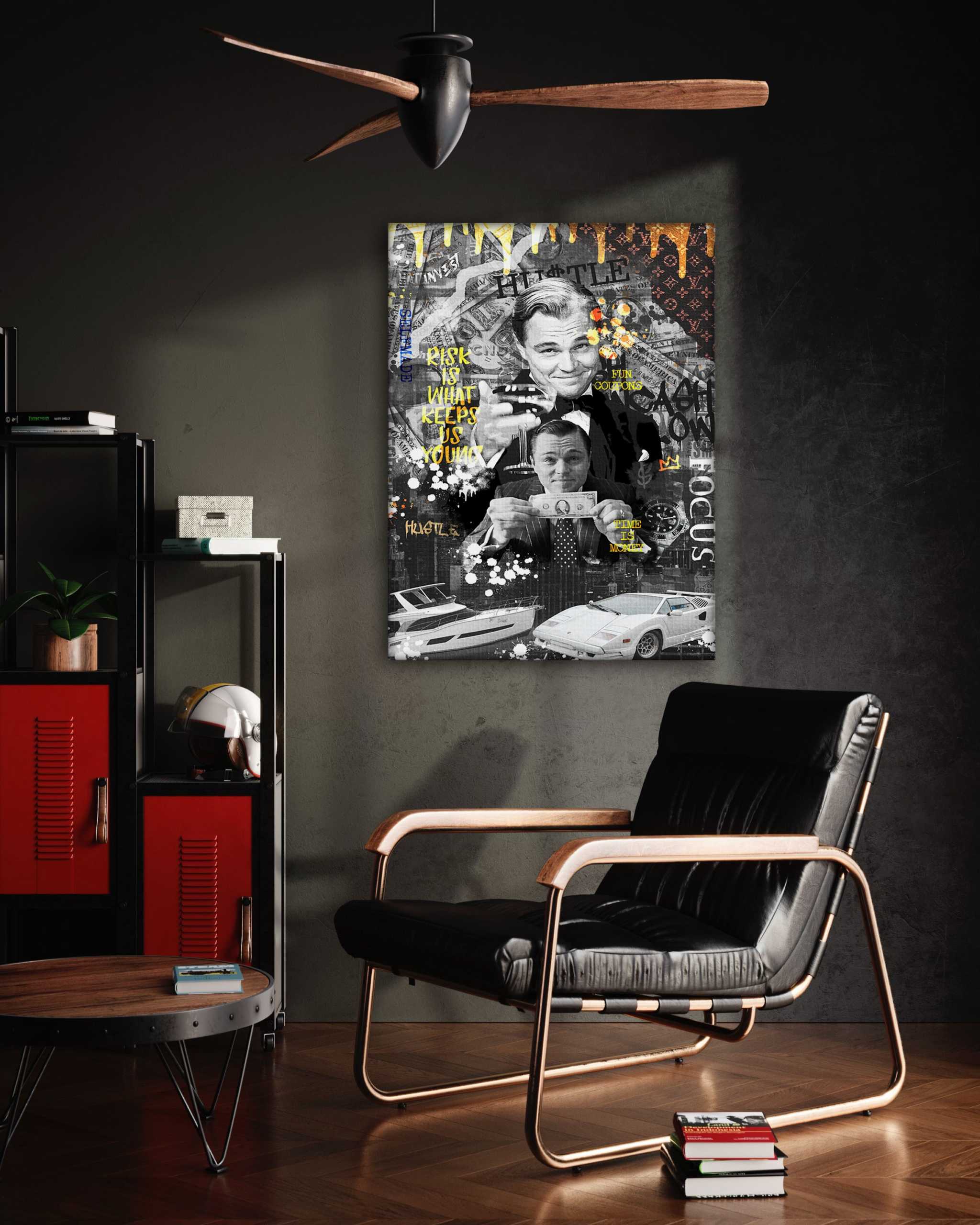 Risk is ... - Leinwandbild Motivation SimpleCanvas Canvas