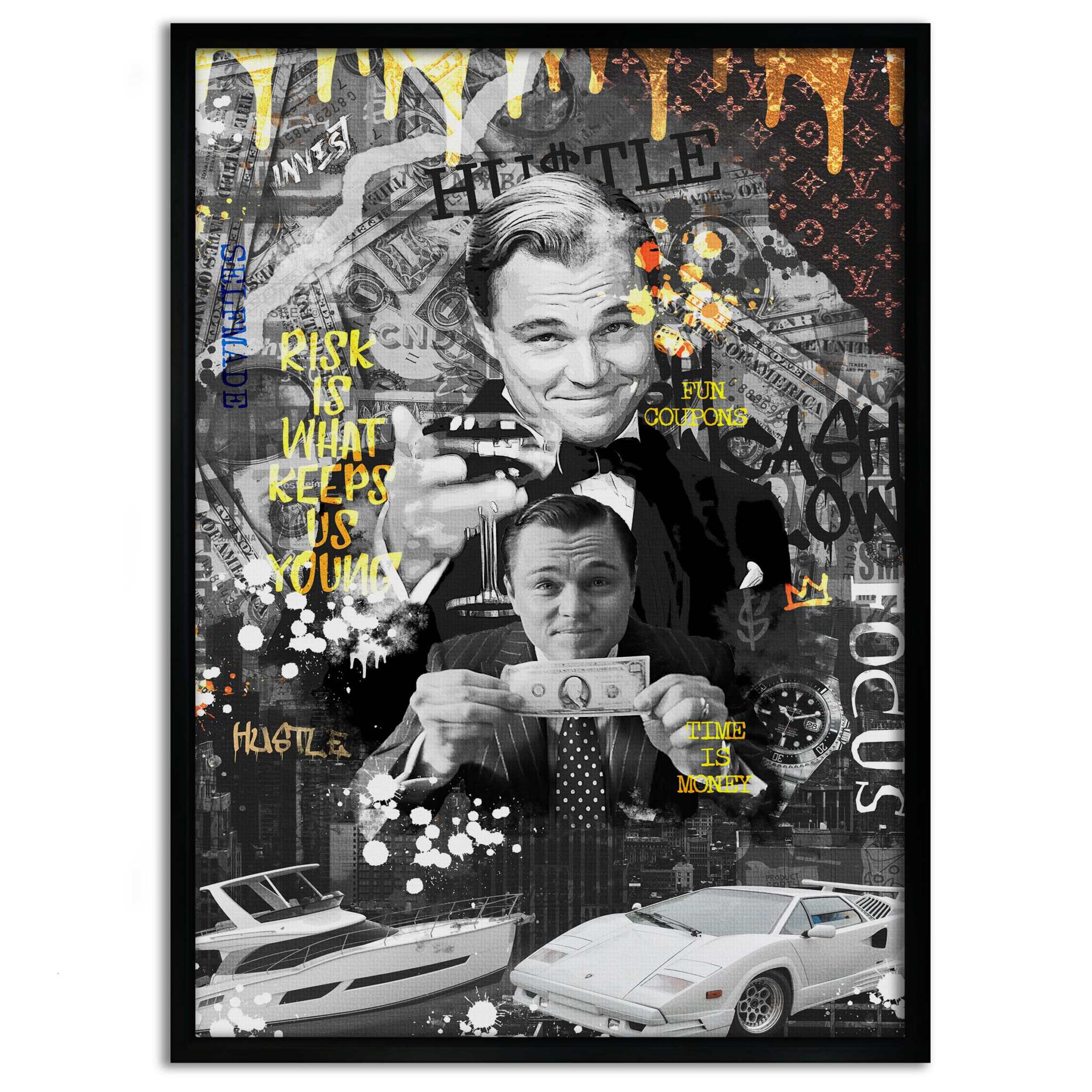 Risk is ... - Leinwandbild Motivation SimpleCanvas Canvas