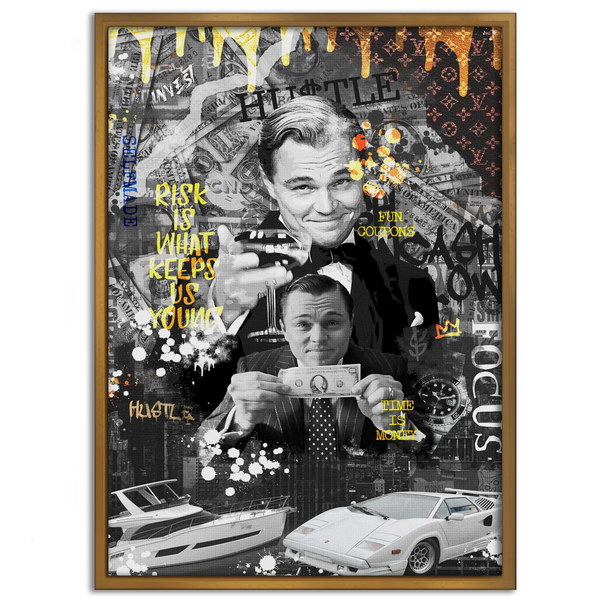 Risk is ... - Leinwandbild Motivation SimpleCanvas Canvas