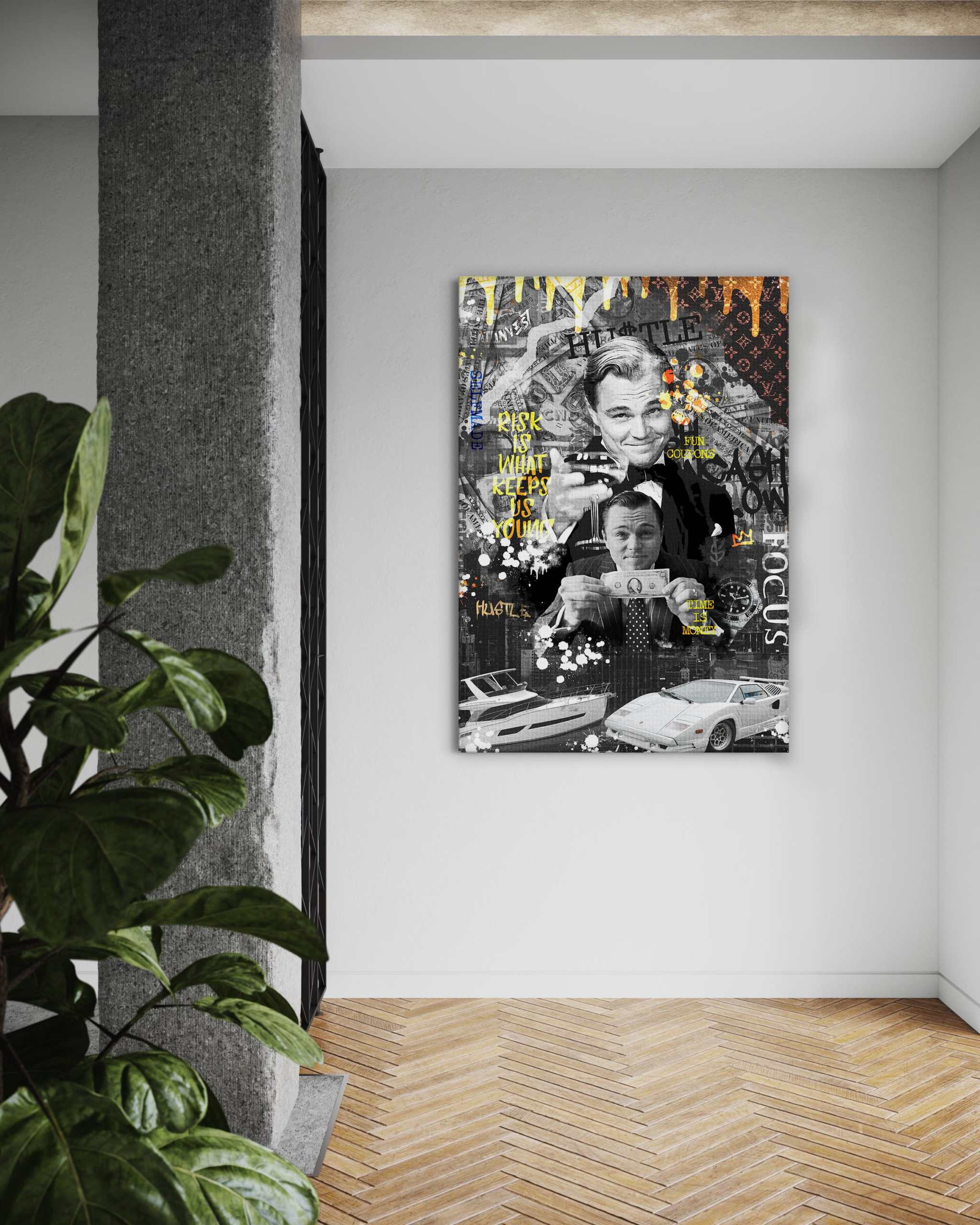 Risk is ... - Leinwandbild Motivation SimpleCanvas Canvas