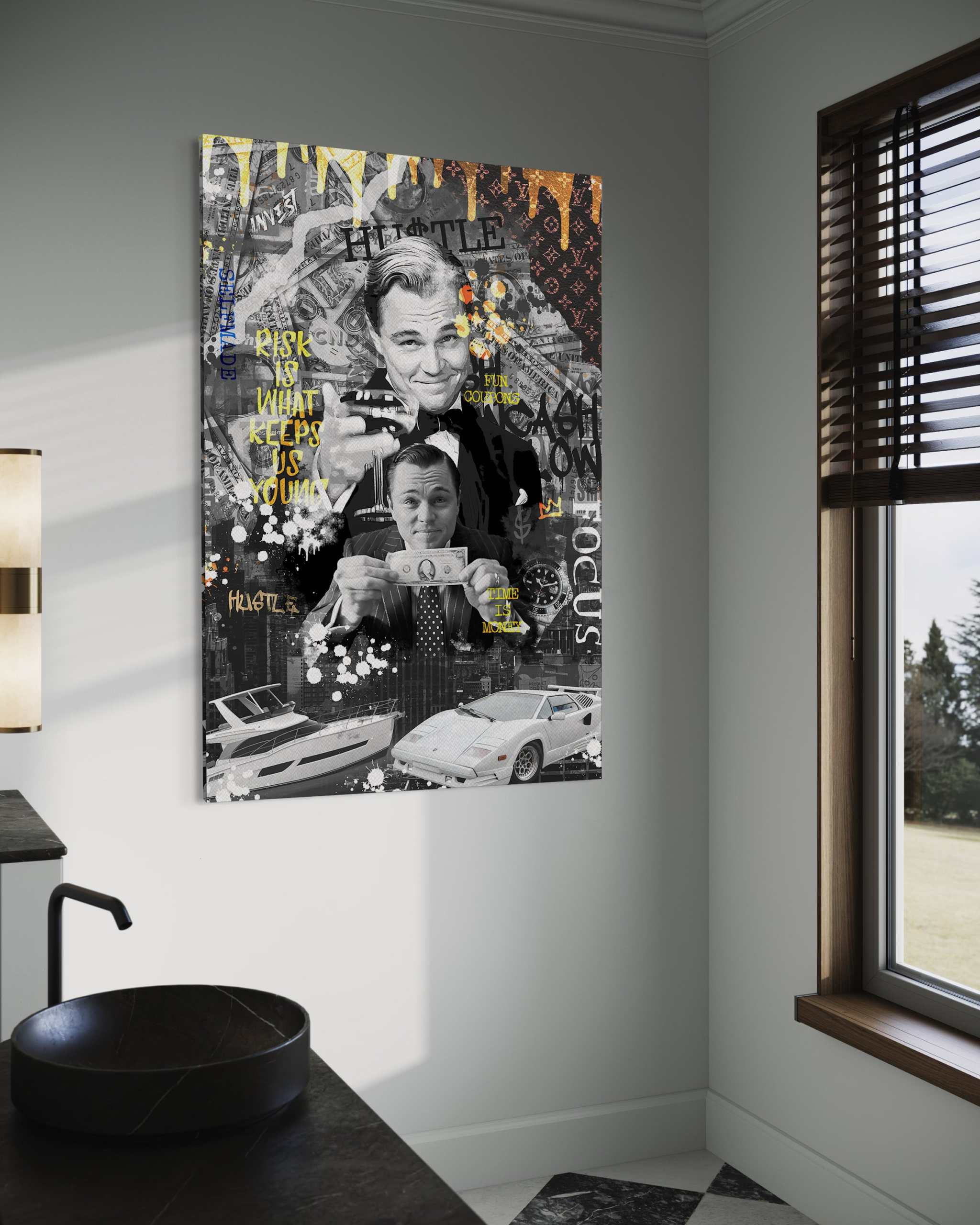 Risk is ... - Leinwandbild Motivation SimpleCanvas Canvas