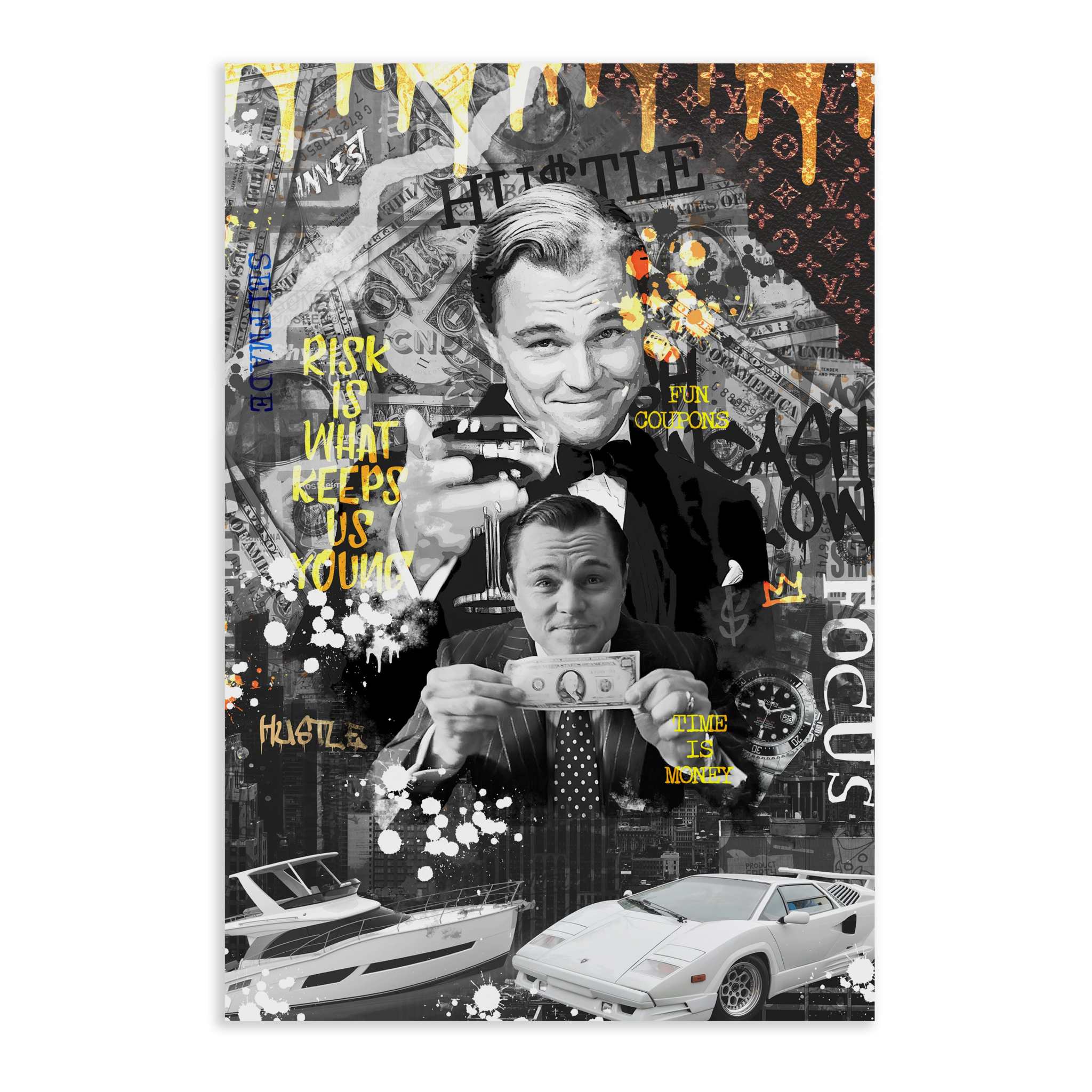 Risk is ... - Leinwandbild Motivation SimpleCanvas Canvas