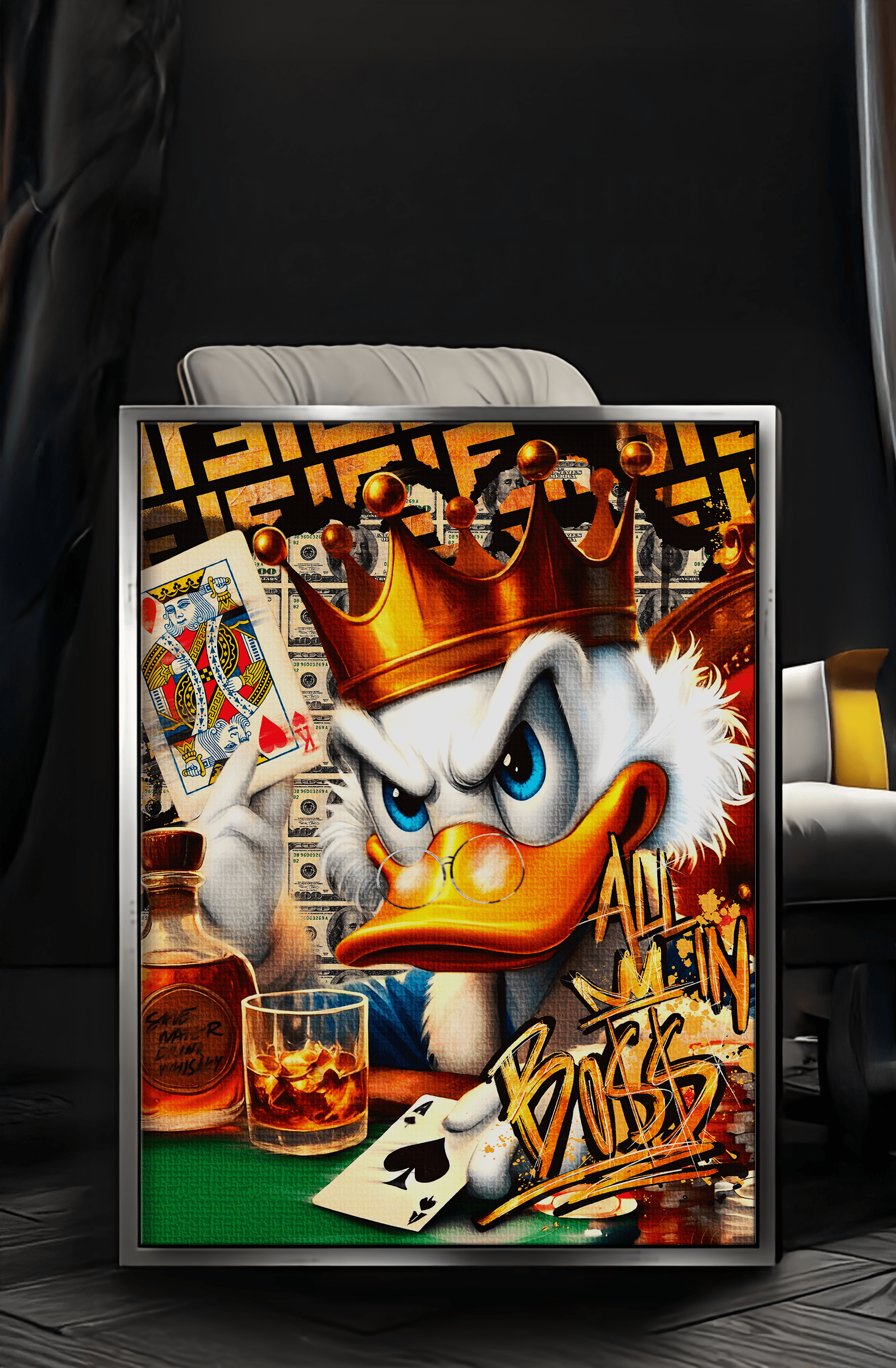 Save Water drink Whiskey - Leinwandbild Pop Art / Motivation SimpleCanvas Canvas