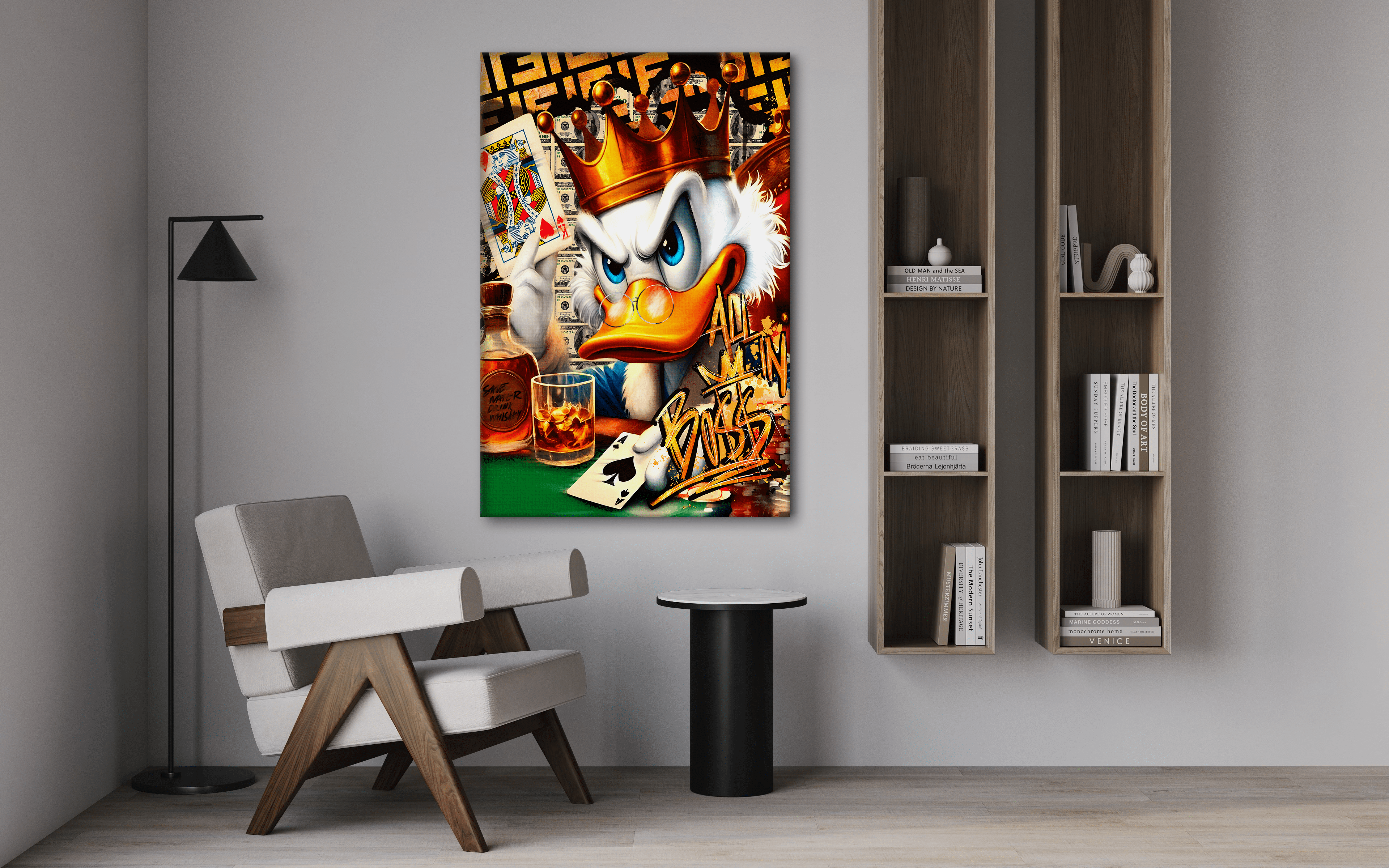Save Water drink Whiskey - Leinwandbild Pop Art / Motivation SimpleCanvas Canvas