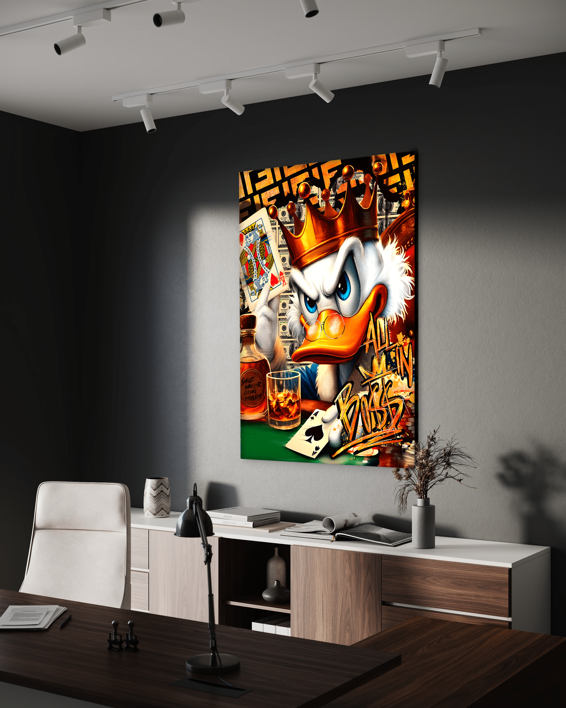 Save Water drink Whiskey - Leinwandbild Pop Art / Motivation SimpleCanvas Canvas