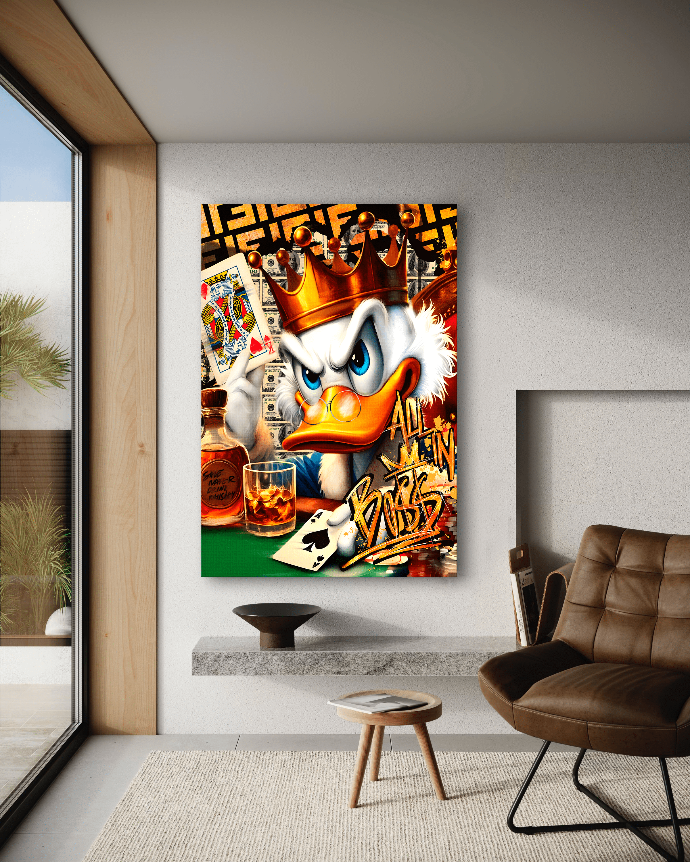Save Water drink Whiskey - Leinwandbild Pop Art / Motivation SimpleCanvas Canvas