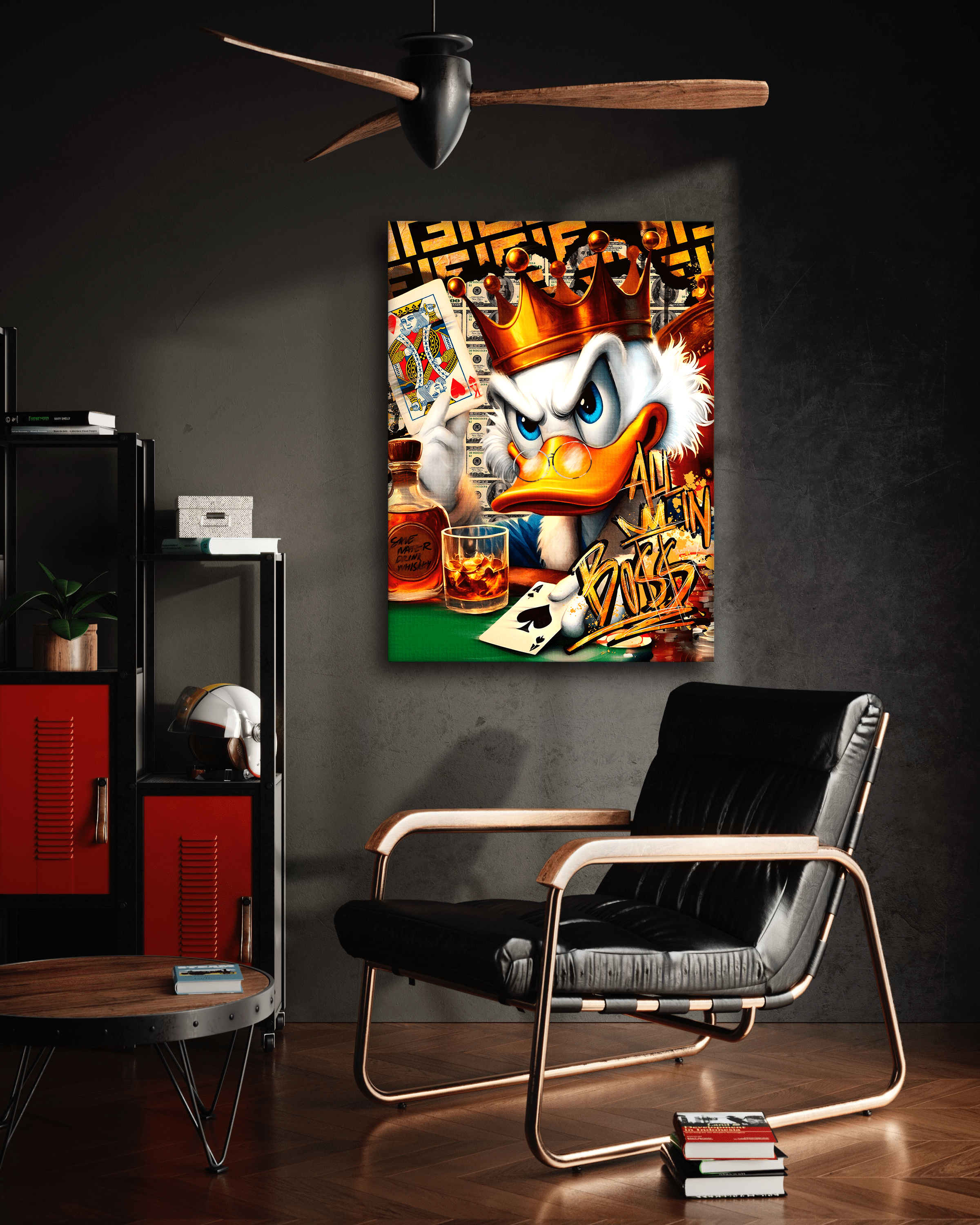 Save Water drink Whiskey - Leinwandbild Pop Art / Motivation SimpleCanvas Canvas