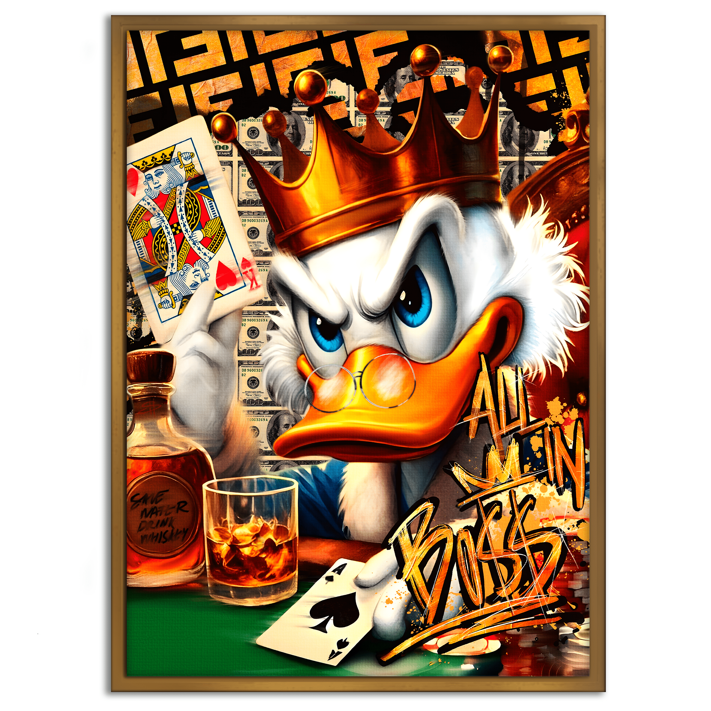 Save Water drink Whiskey - Leinwandbild Pop Art / Motivation SimpleCanvas Canvas