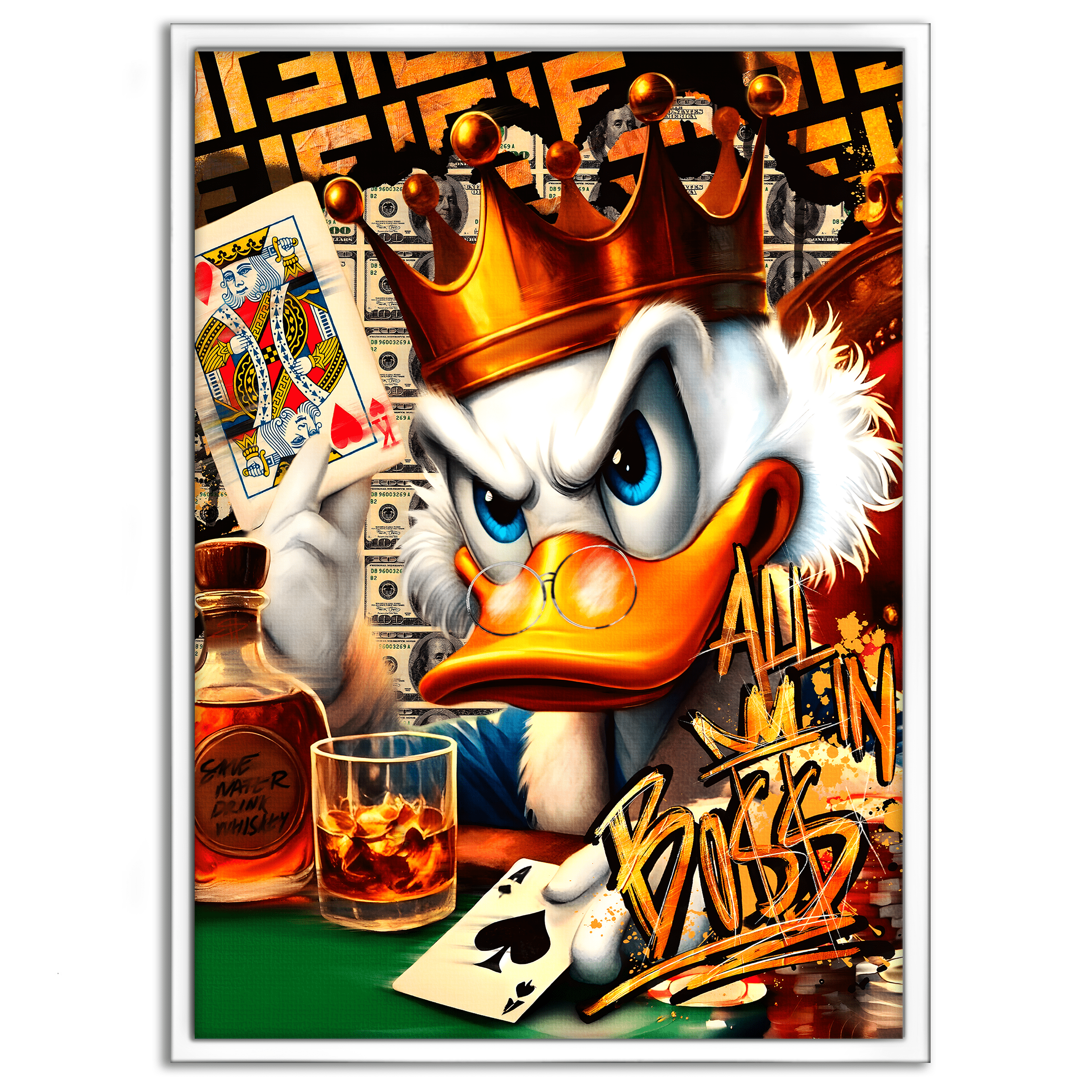 Save Water drink Whiskey - Leinwandbild Pop Art / Motivation SimpleCanvas Canvas