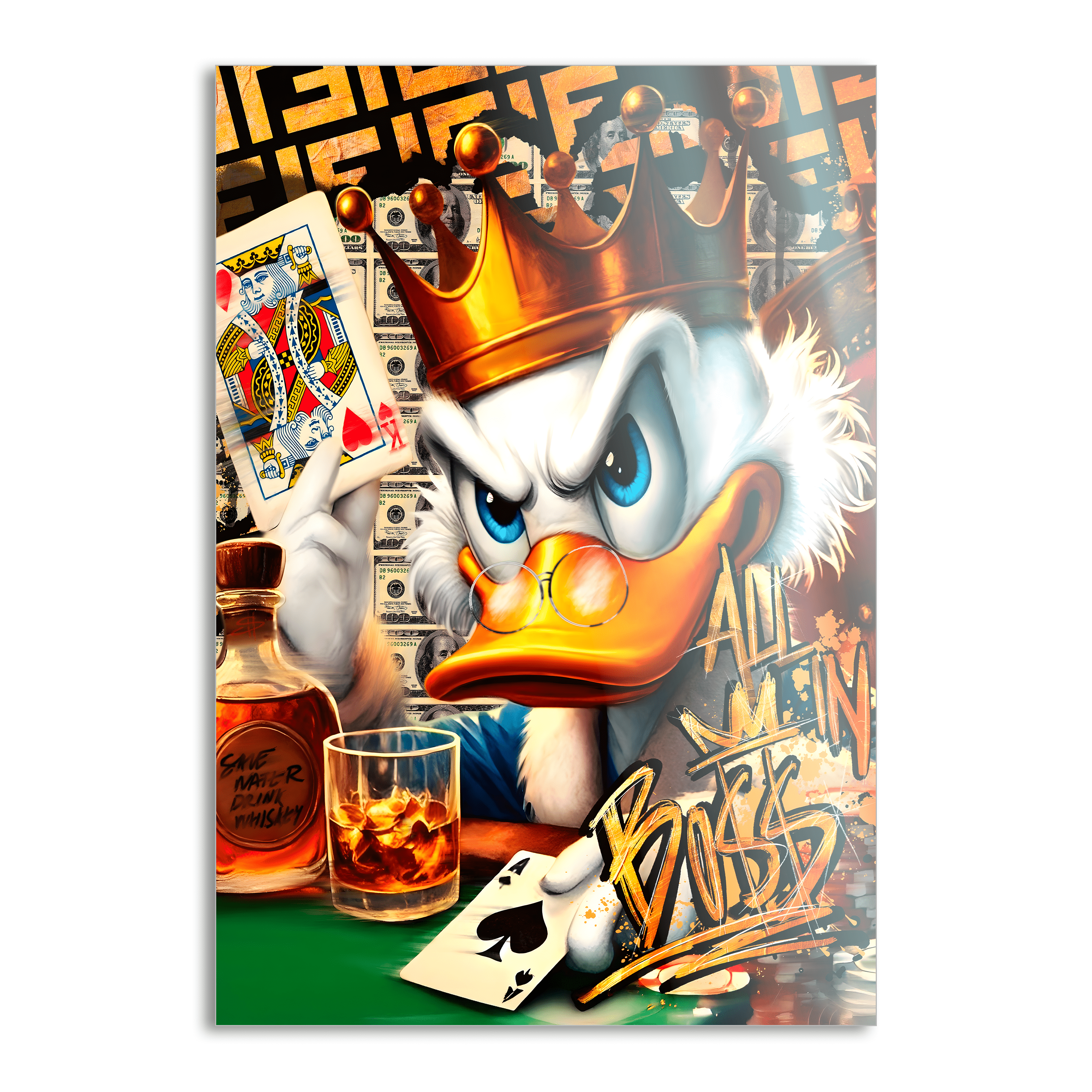 Save Water drink Whiskey - Leinwandbild Pop Art / Motivation SimpleCanvas Canvas