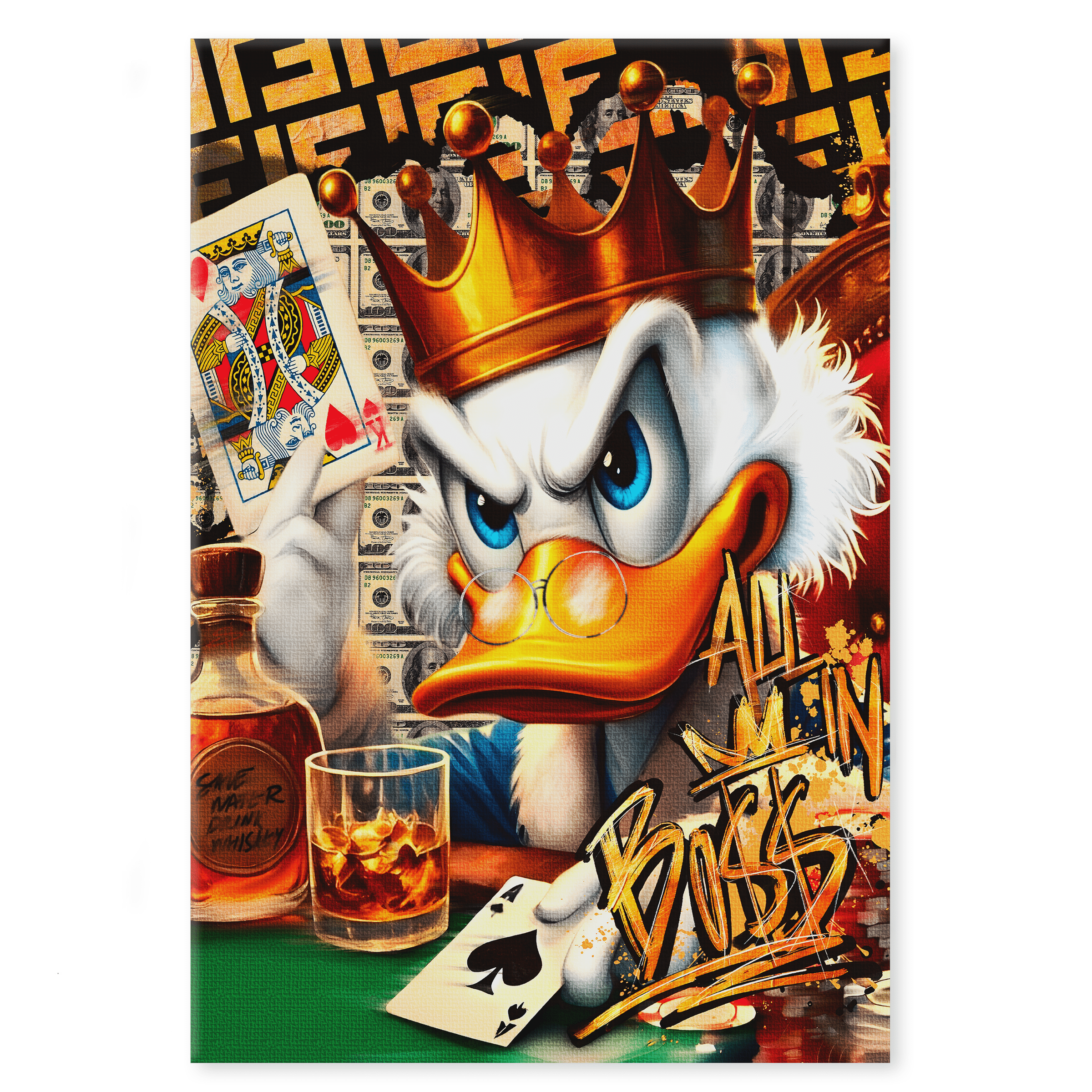 Save Water drink Whiskey - Leinwandbild Pop Art / Motivation SimpleCanvas Canvas