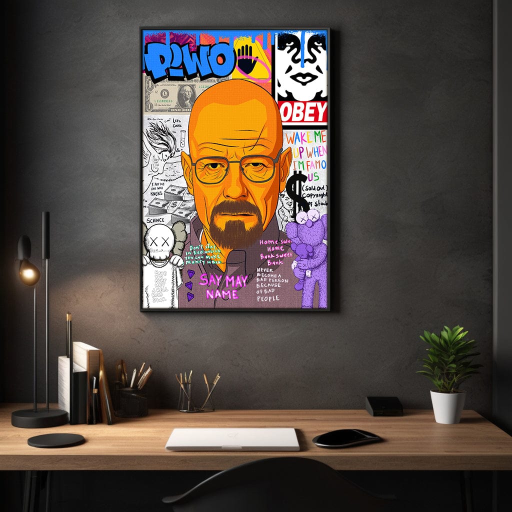 Say my Name Walter - Leinwandbild Pop Art Mildwords Canvas