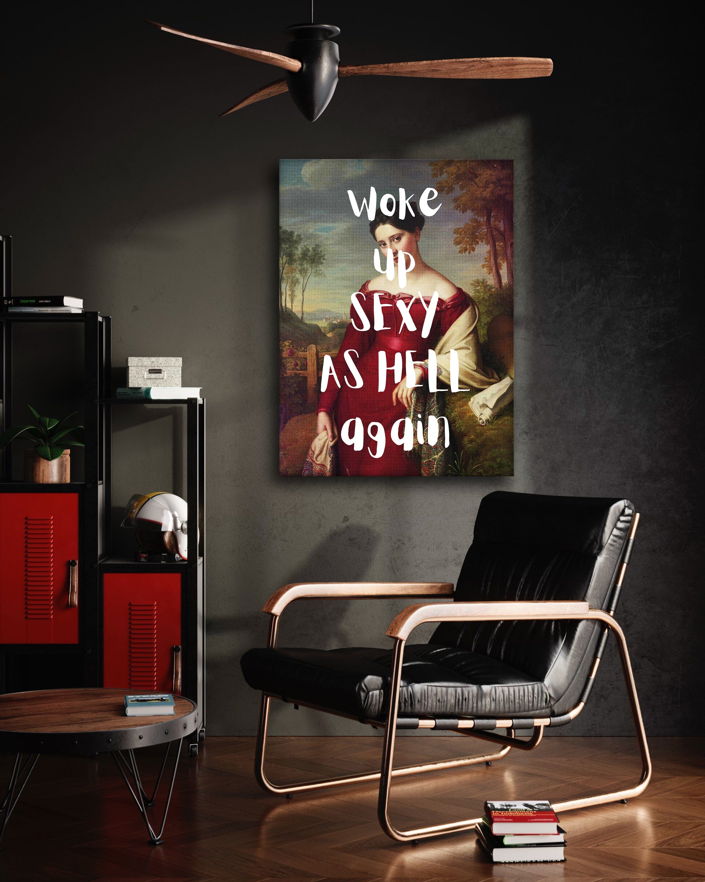 Sexy as hell - Leinwandbild Quotes SimpleCanvas Canvas