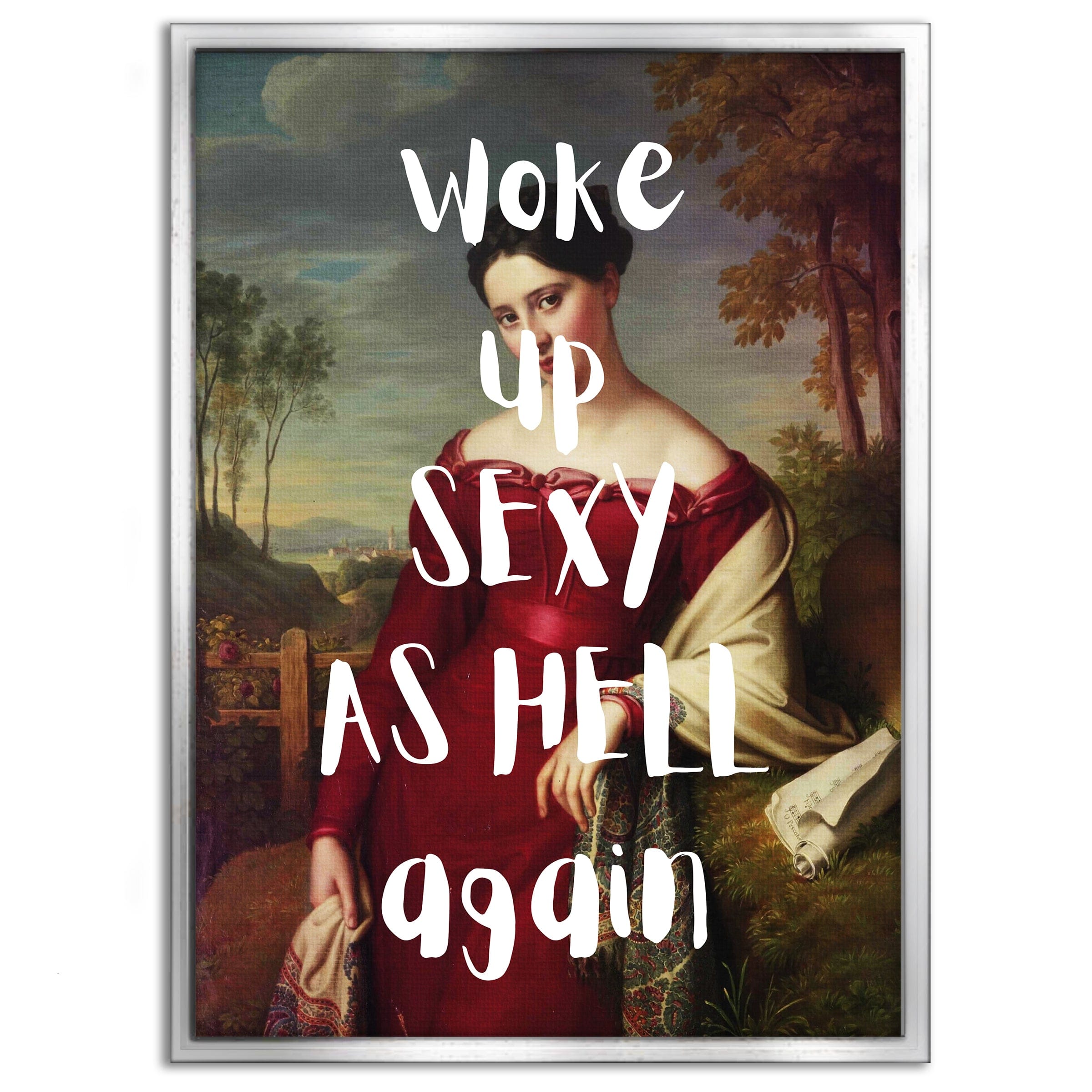 Sexy as hell - Leinwandbild Quotes SimpleCanvas Canvas