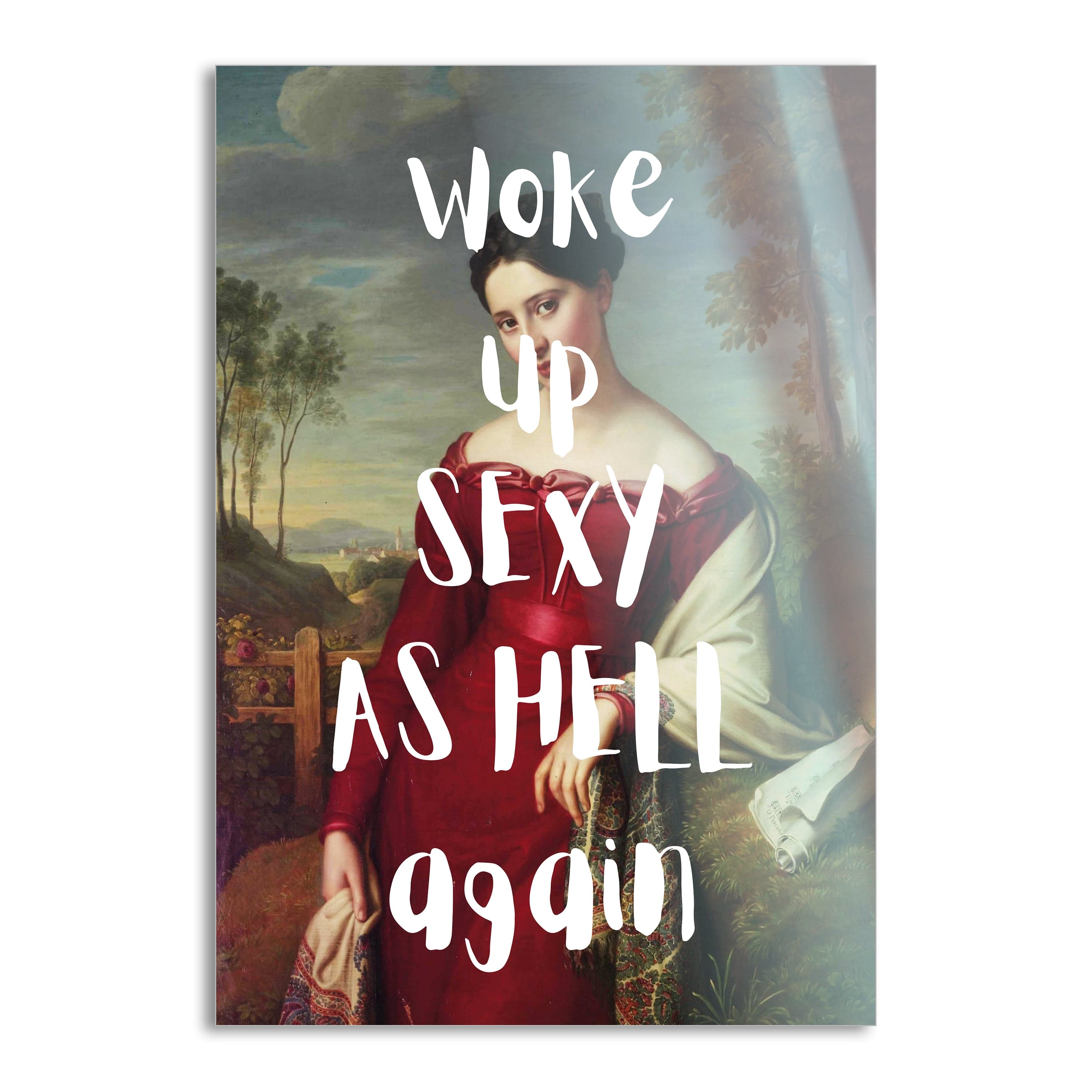 Sexy as hell - Leinwandbild Quotes SimpleCanvas Canvas