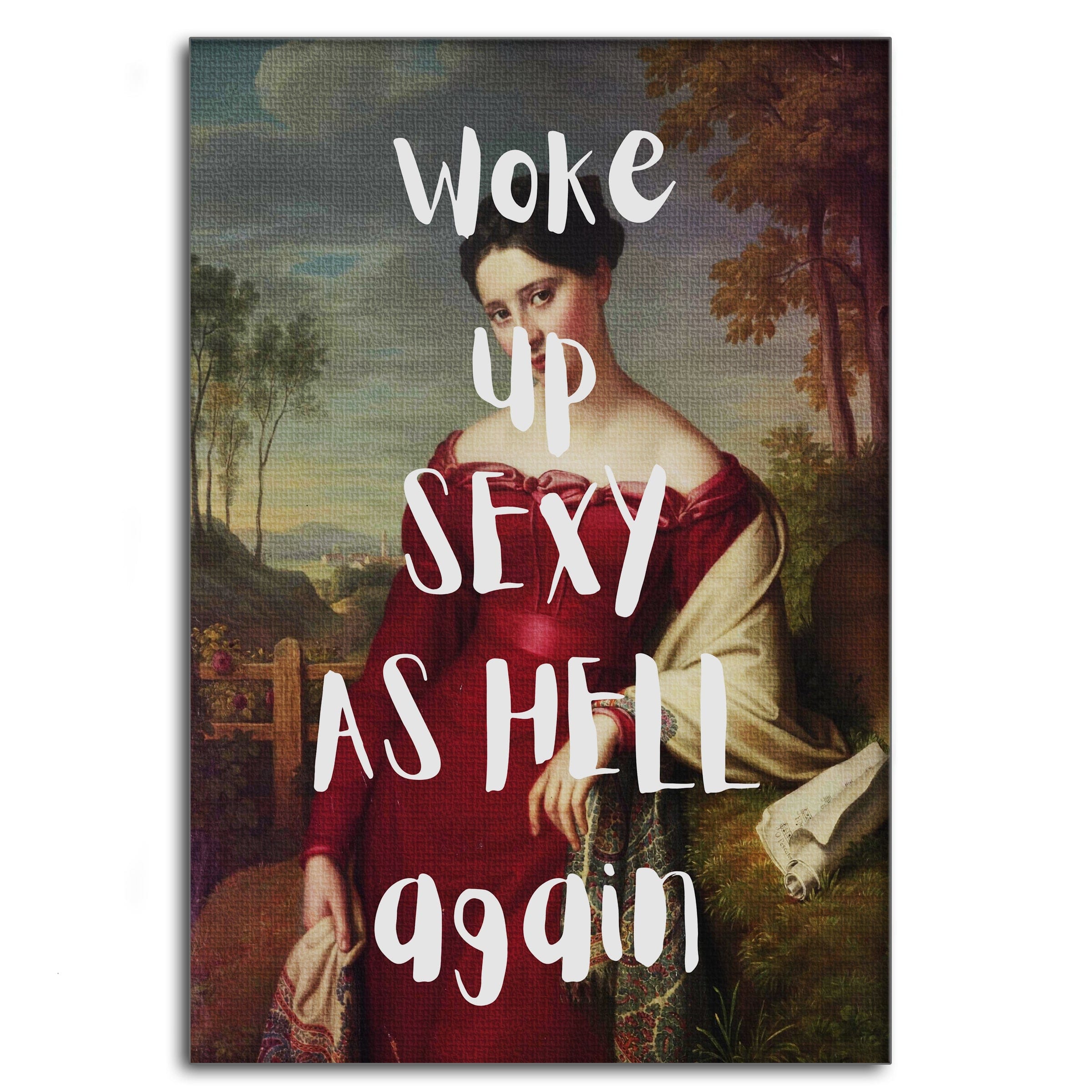 Sexy as hell - Leinwandbild Quotes SimpleCanvas Canvas