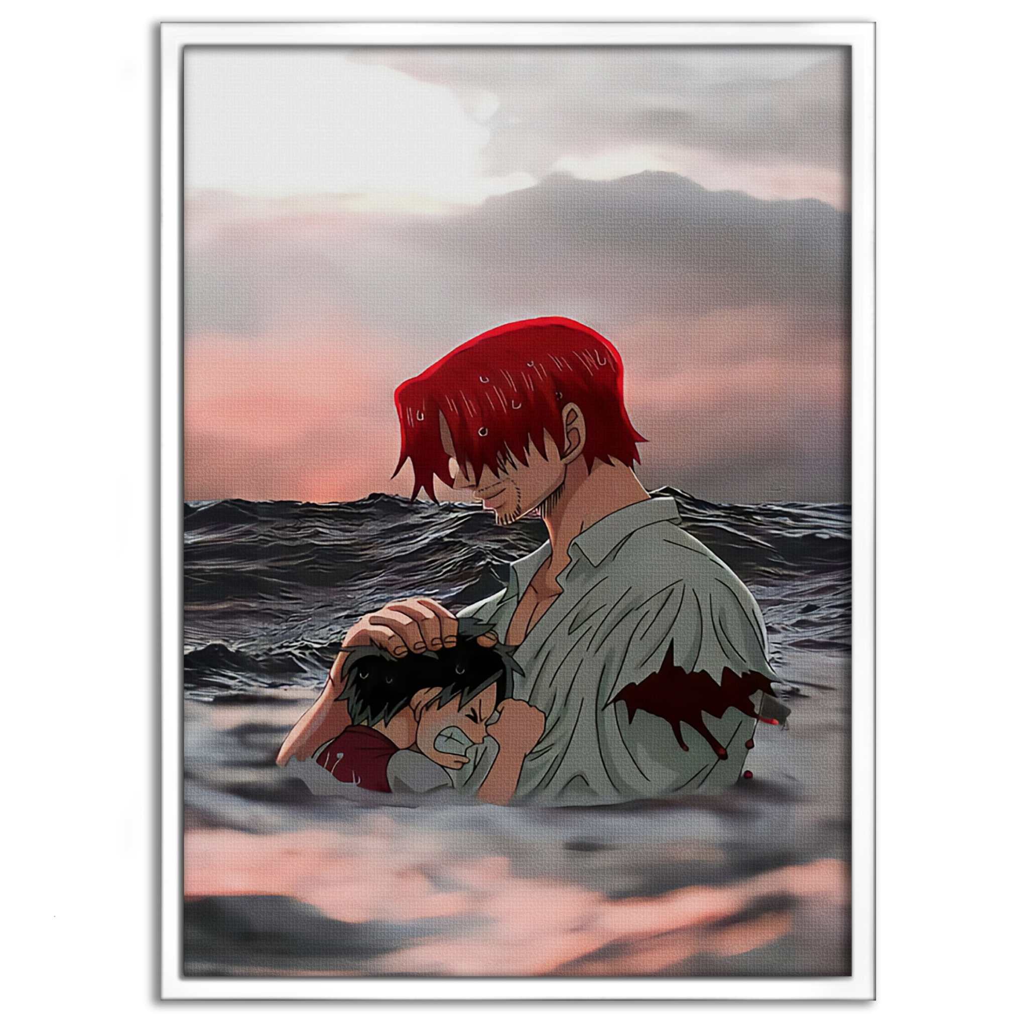 Shanks & Luffy - One Piece - Anime Leinwandbild SimpleCanvas Canvas