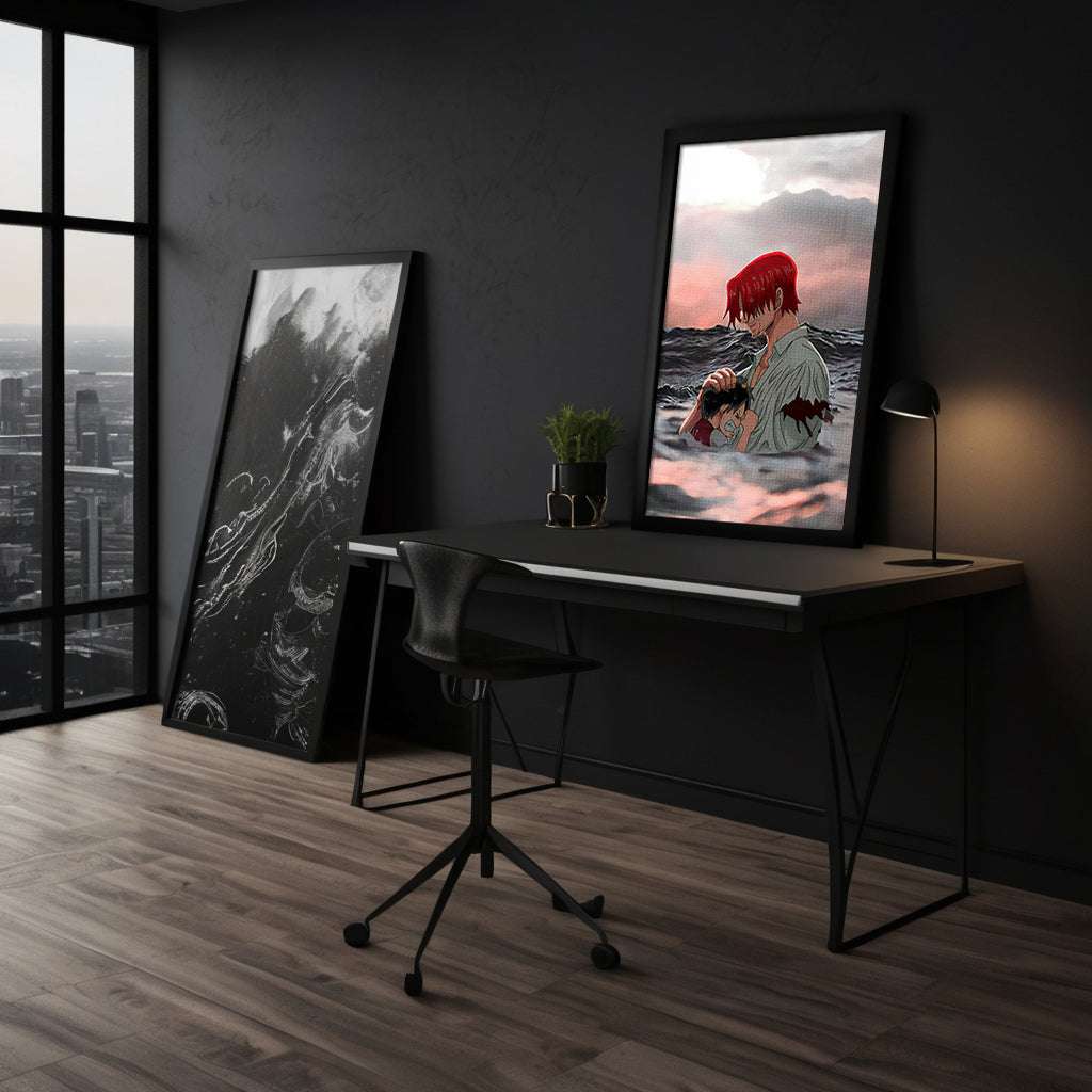 Shanks & Luffy - One Piece - Anime Leinwandbild SimpleCanvas Canvas