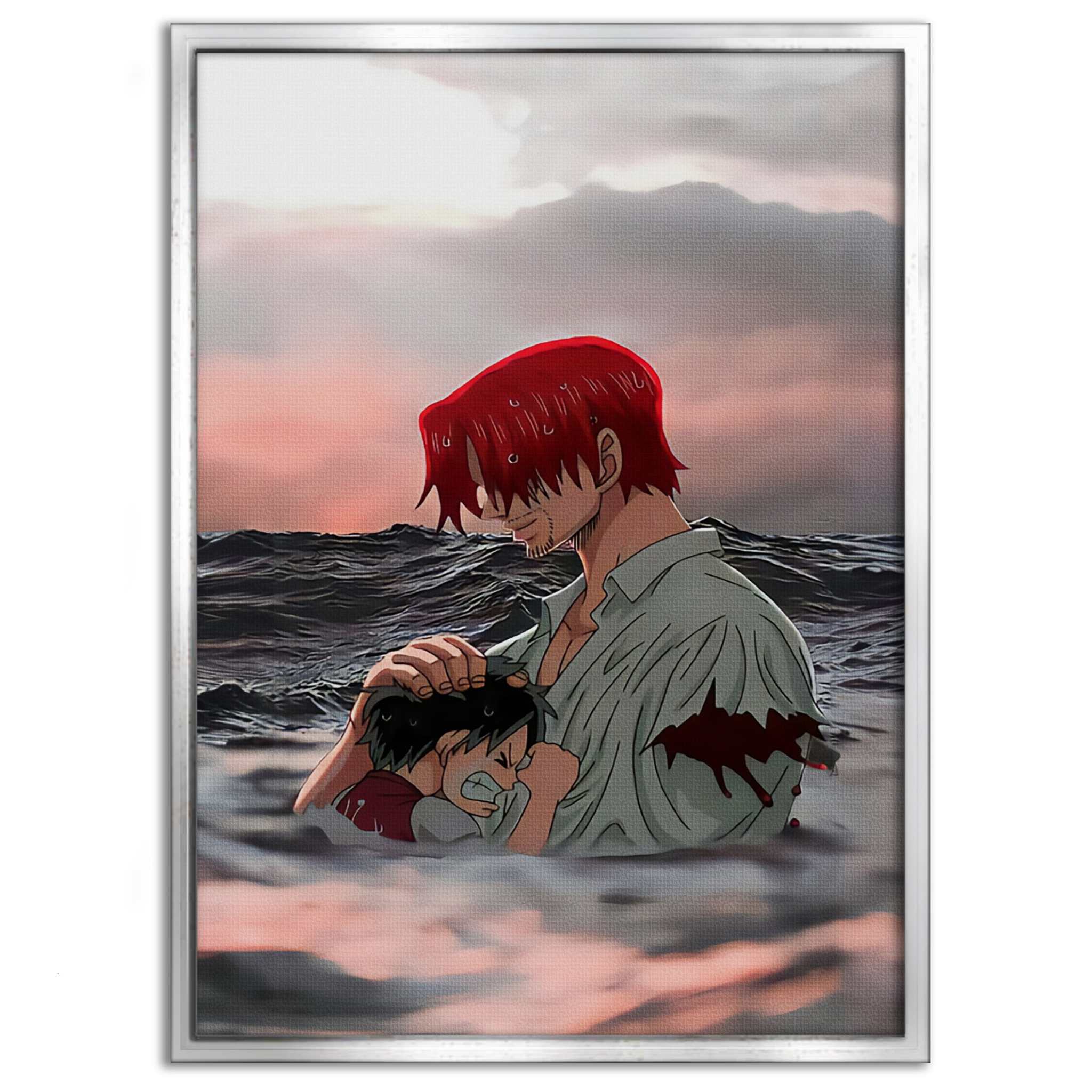 Shanks & Luffy - One Piece - Anime Leinwandbild SimpleCanvas Canvas