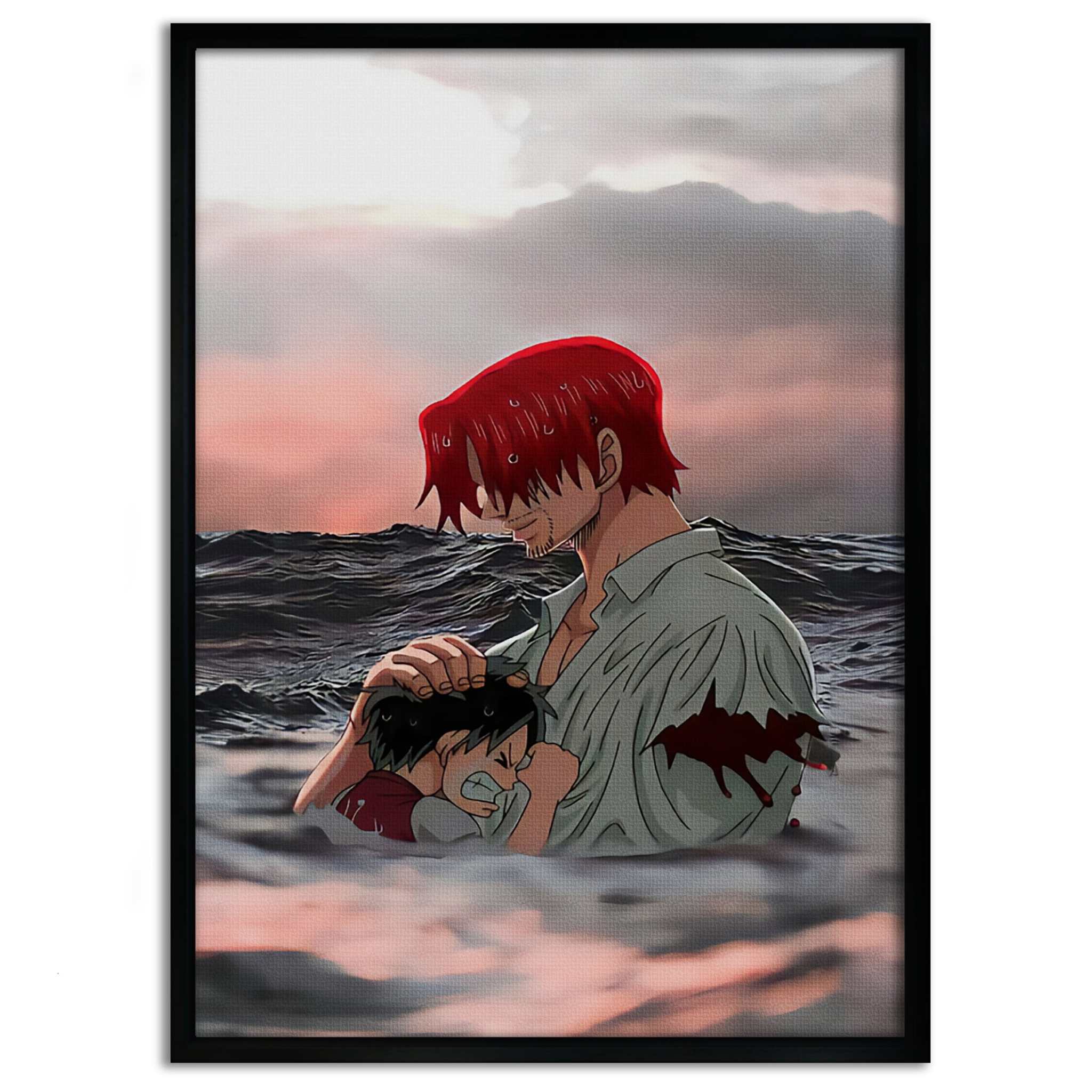 Shanks & Luffy - One Piece - Anime Leinwandbild SimpleCanvas Canvas