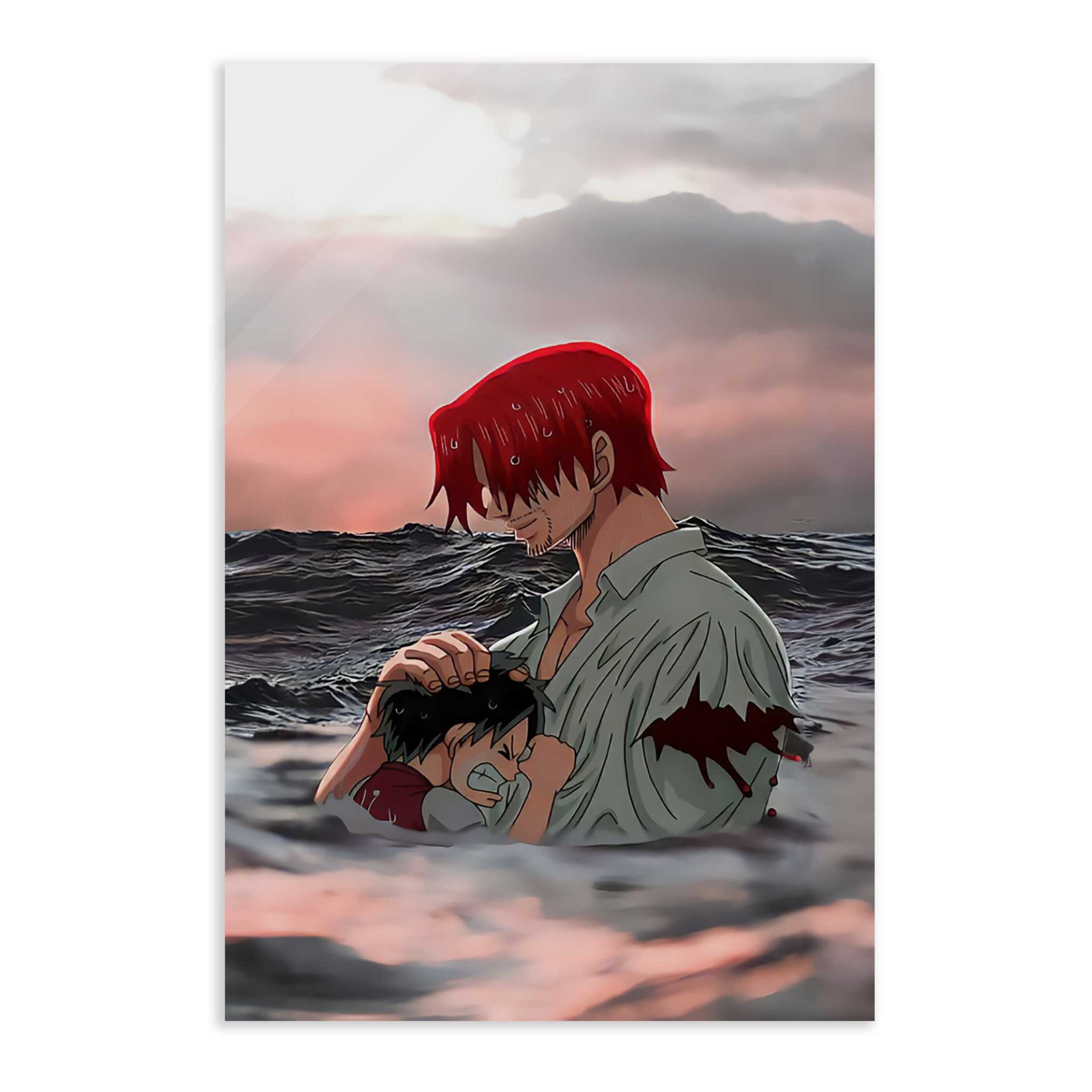 Shanks & Luffy - One Piece - Anime Leinwandbild SimpleCanvas Canvas