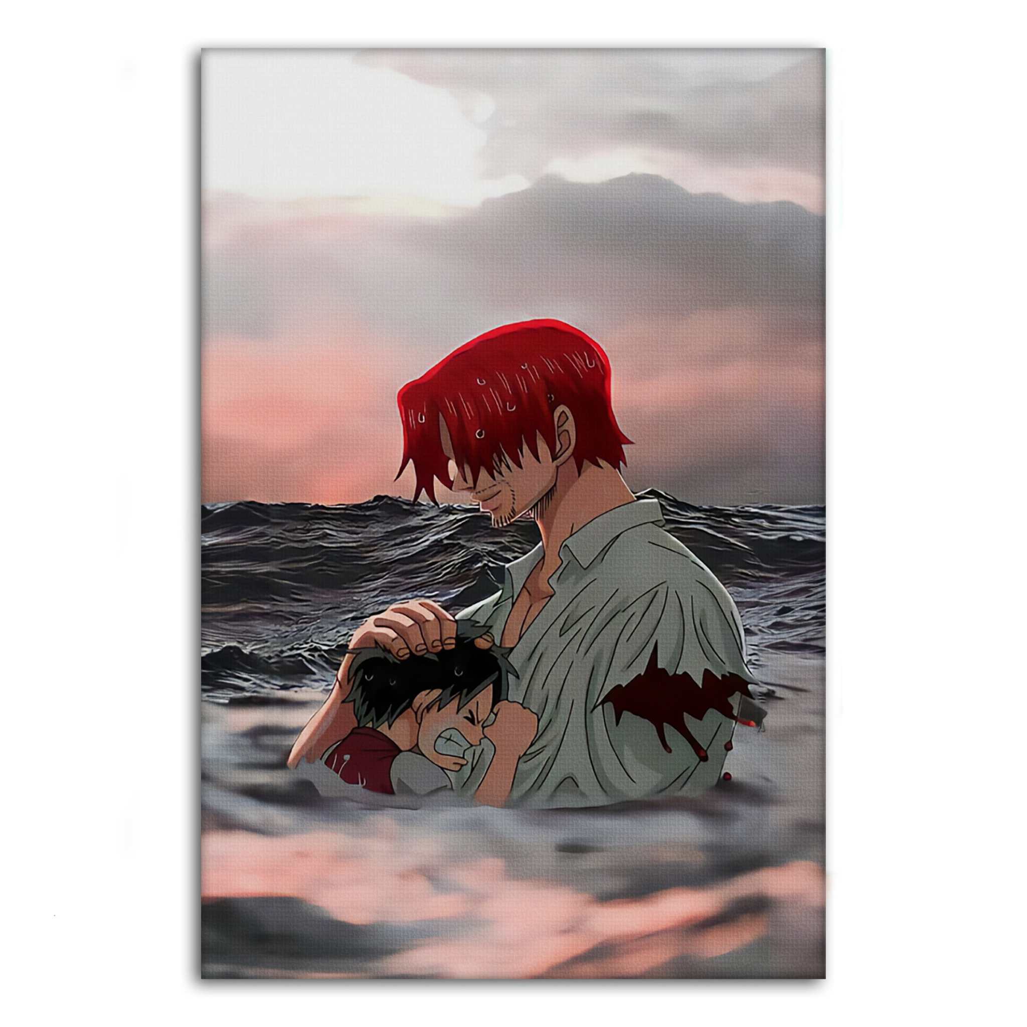 Shanks & Luffy - One Piece - Anime Leinwandbild SimpleCanvas Canvas