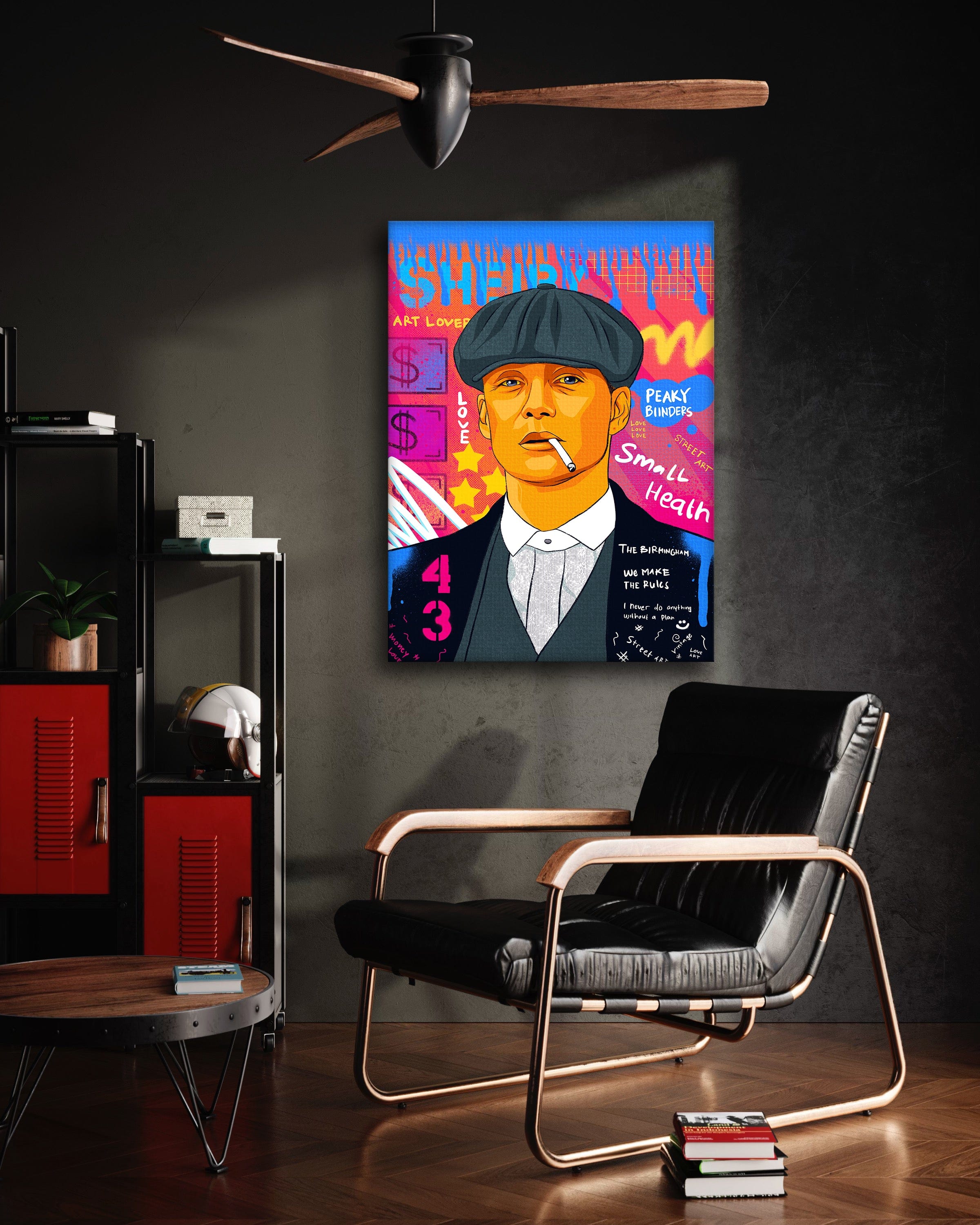 Shelby - Leinwandbild Pop Art Mildwords Canvas