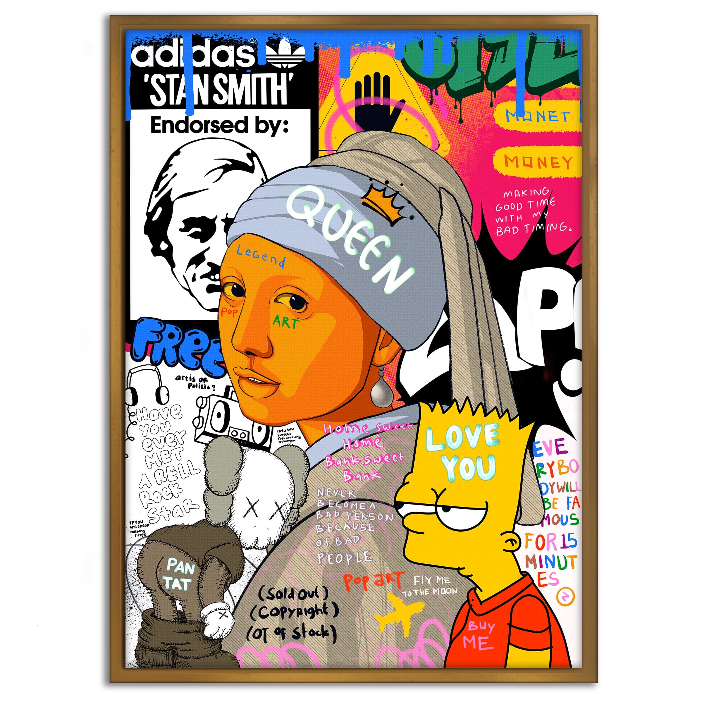 Showtime Pearl - Leinwandbild Pop Art Mildwords Canvas