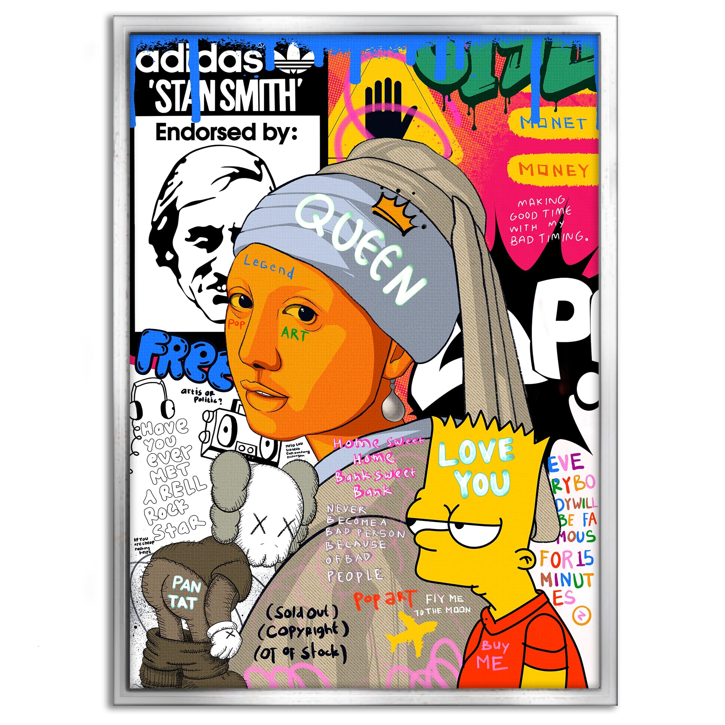 Showtime Pearl - Leinwandbild Pop Art Mildwords Canvas