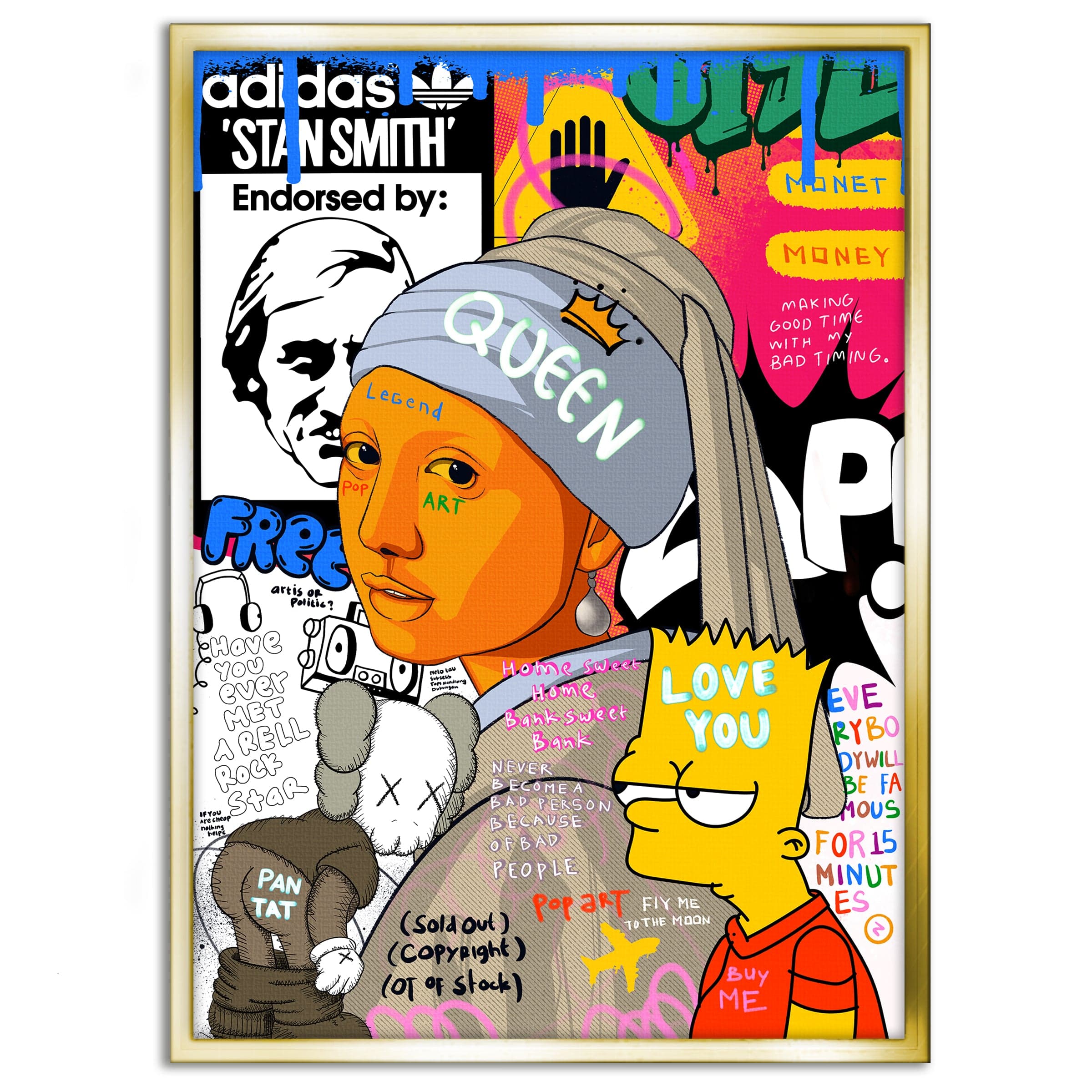 Showtime Pearl - Leinwandbild Pop Art Mildwords Canvas